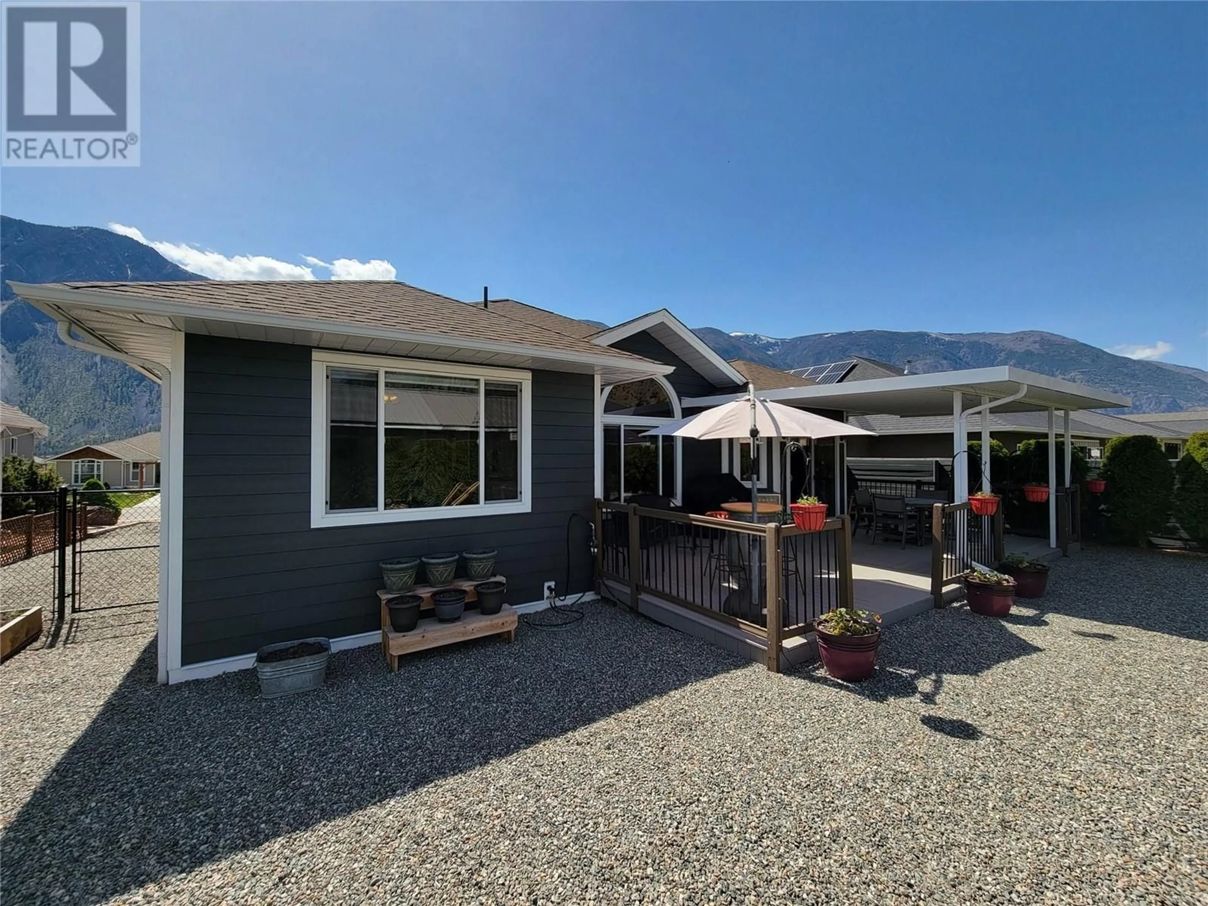 Home with vinyl exterior material, mountain view for 308 K-VIEW CRESCENT, Keremeos British Columbia V0X1N2