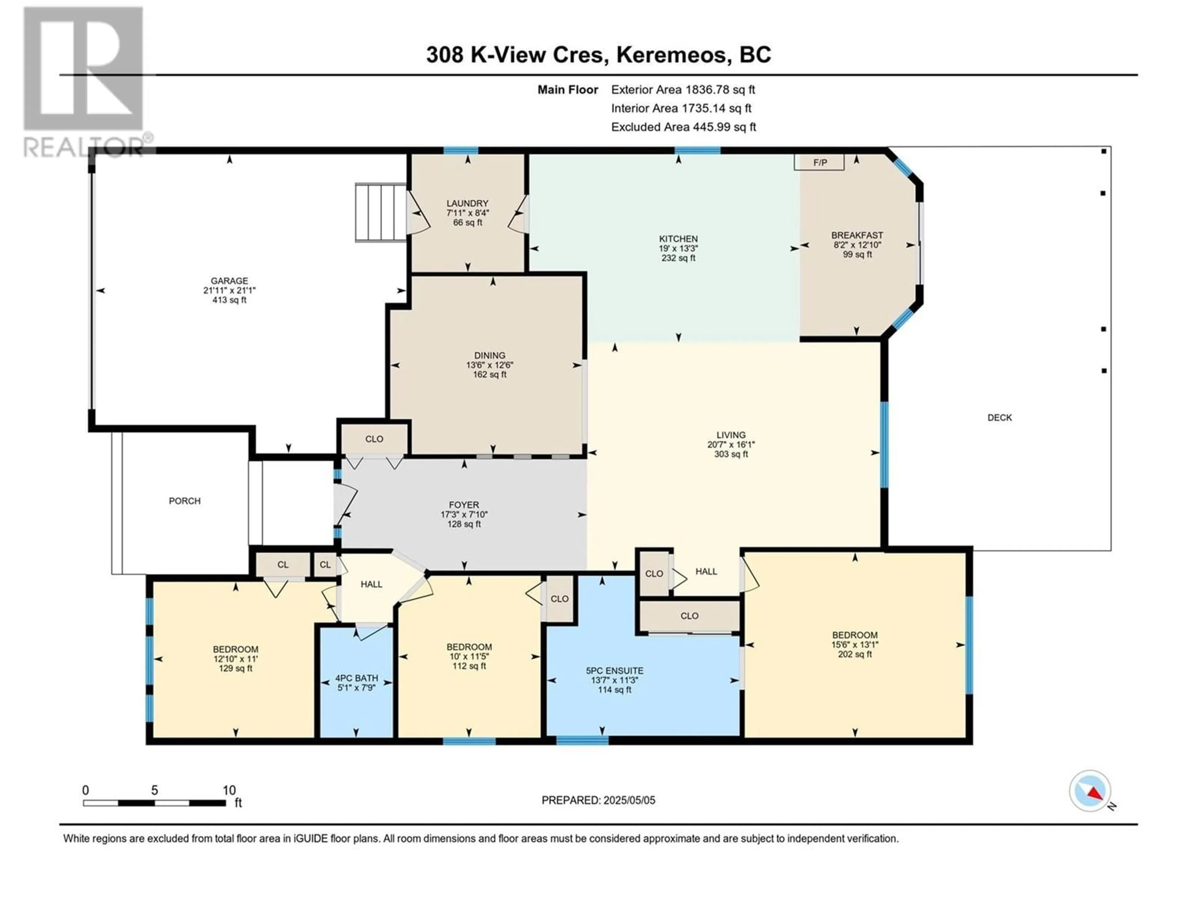Floor plan for 308 K-VIEW CRESCENT, Keremeos British Columbia V0X1N2