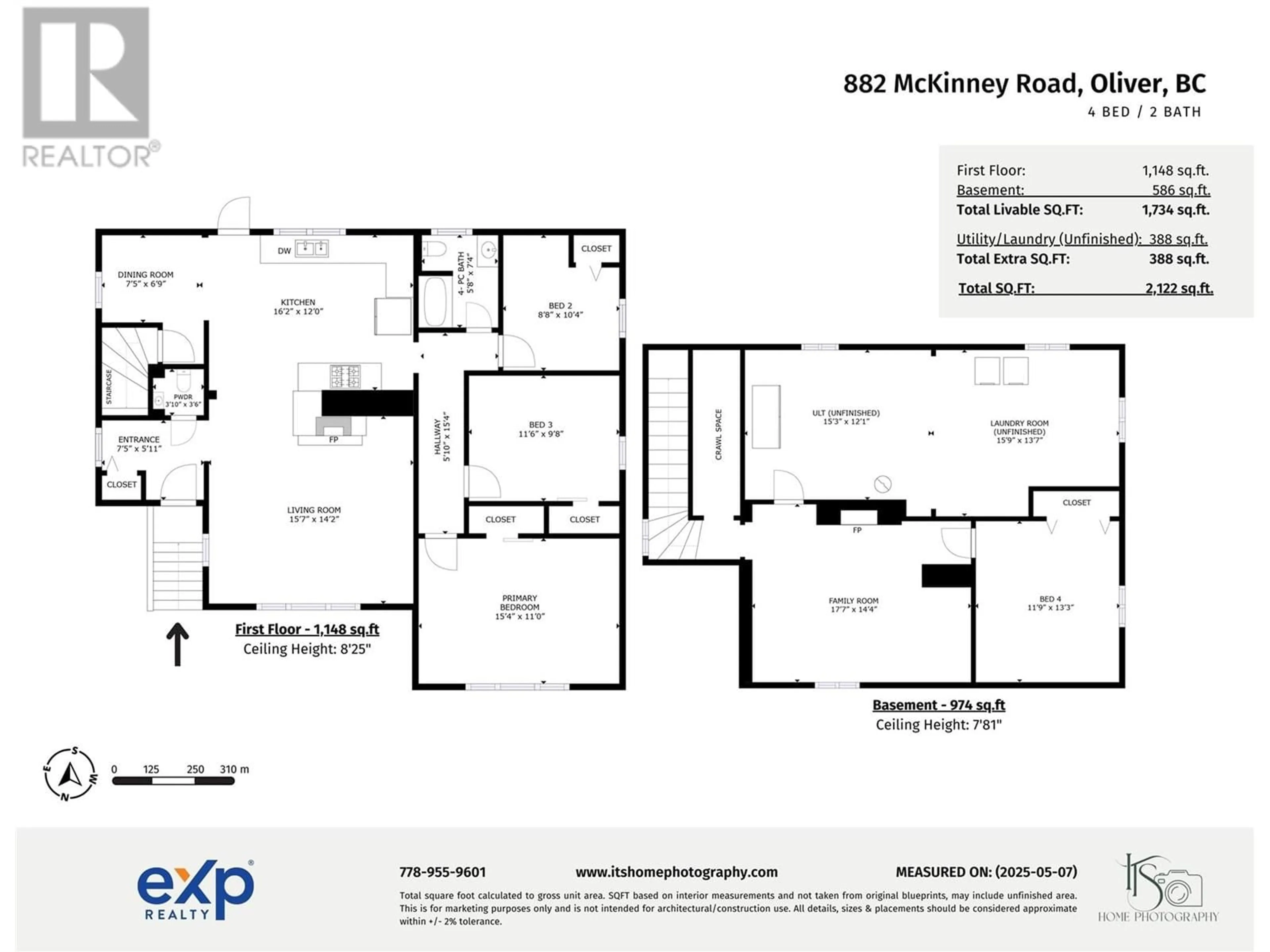 Floor plan for 882 MCKINNEY ROAD, Oliver British Columbia V0H1T3