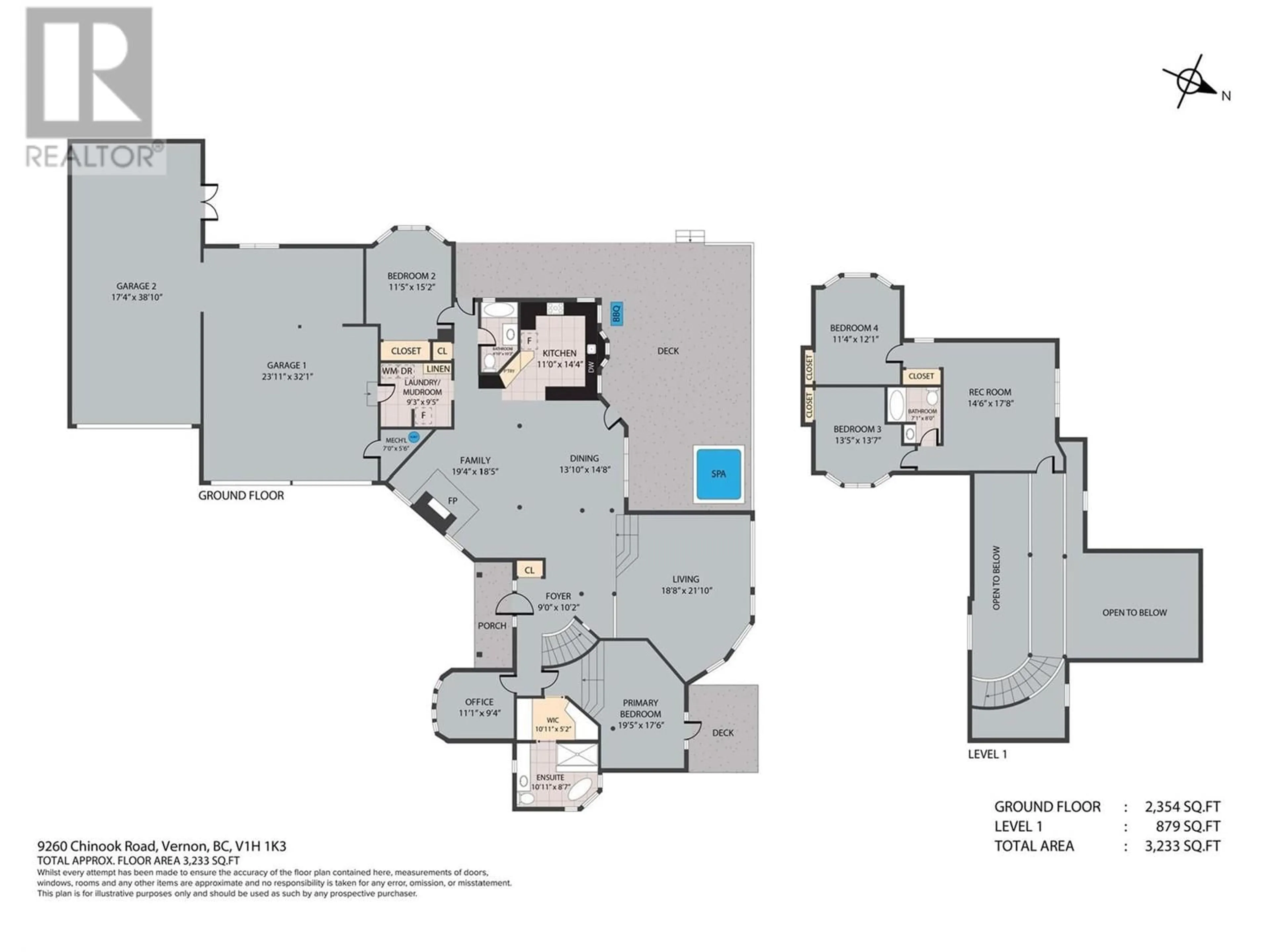 Floor plan for 9260 CHINOOK ROAD, Vernon British Columbia V1H1K3