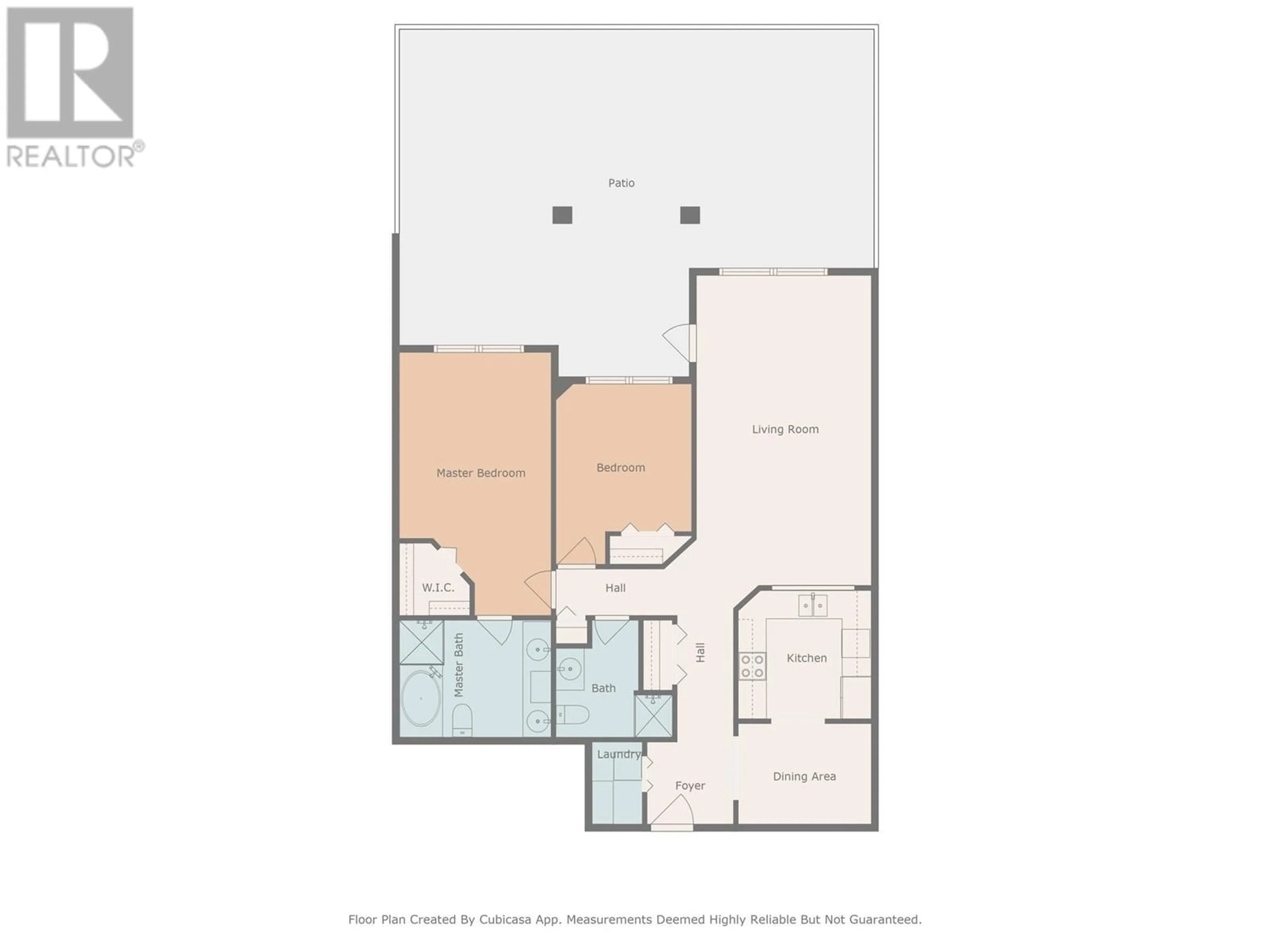 Floor plan for 106 - 515 HOUGHTON ROAD, Kelowna British Columbia V1X7B9