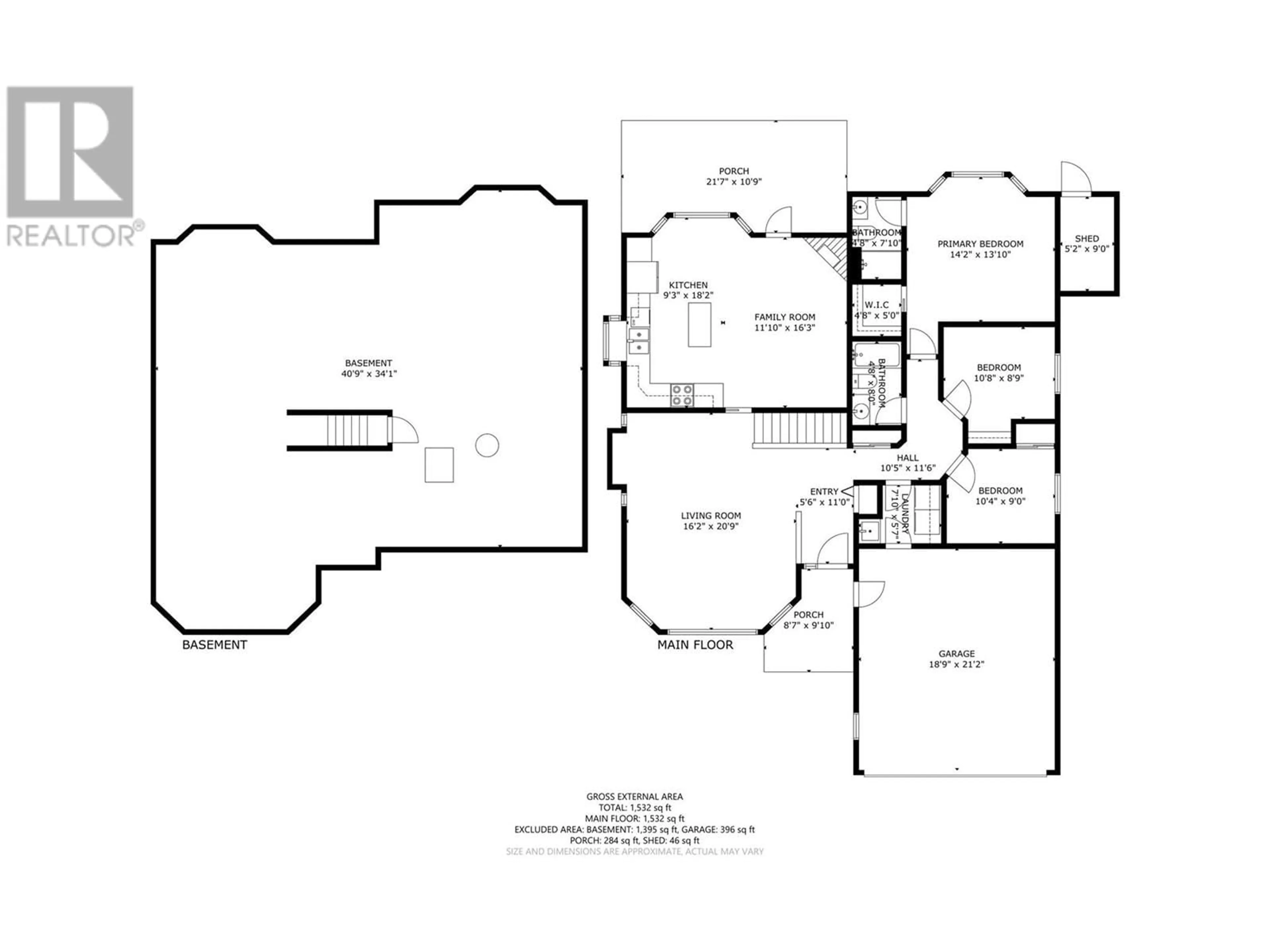 Floor plan for 430 4 STREET, Vernon British Columbia V1H1Z1
