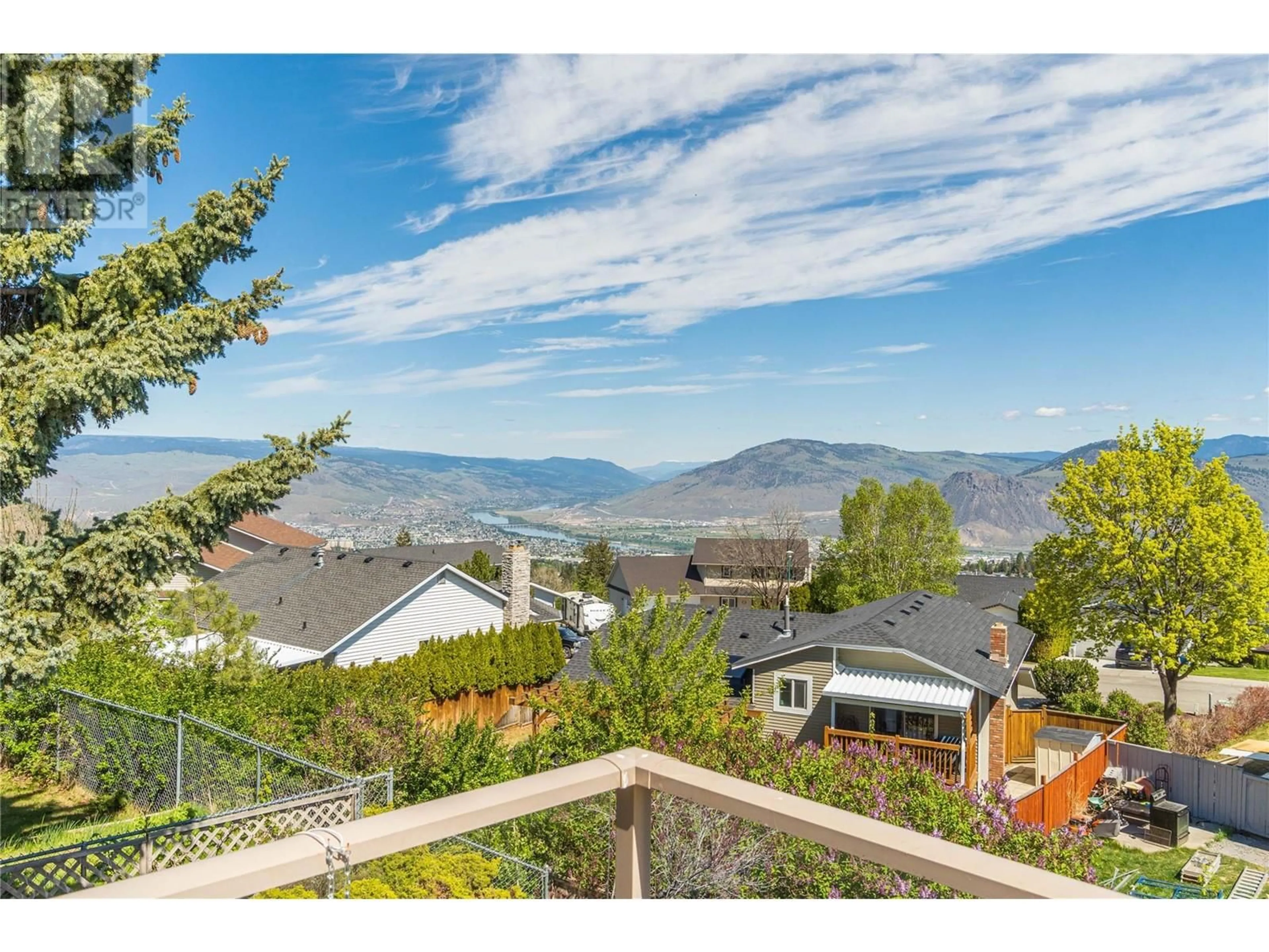 A pic from outside/outdoor area/front of a property/back of a property/a pic from drone, mountain view for 2163 GARYMEDE DRIVE, Kamloops British Columbia V1S1K8