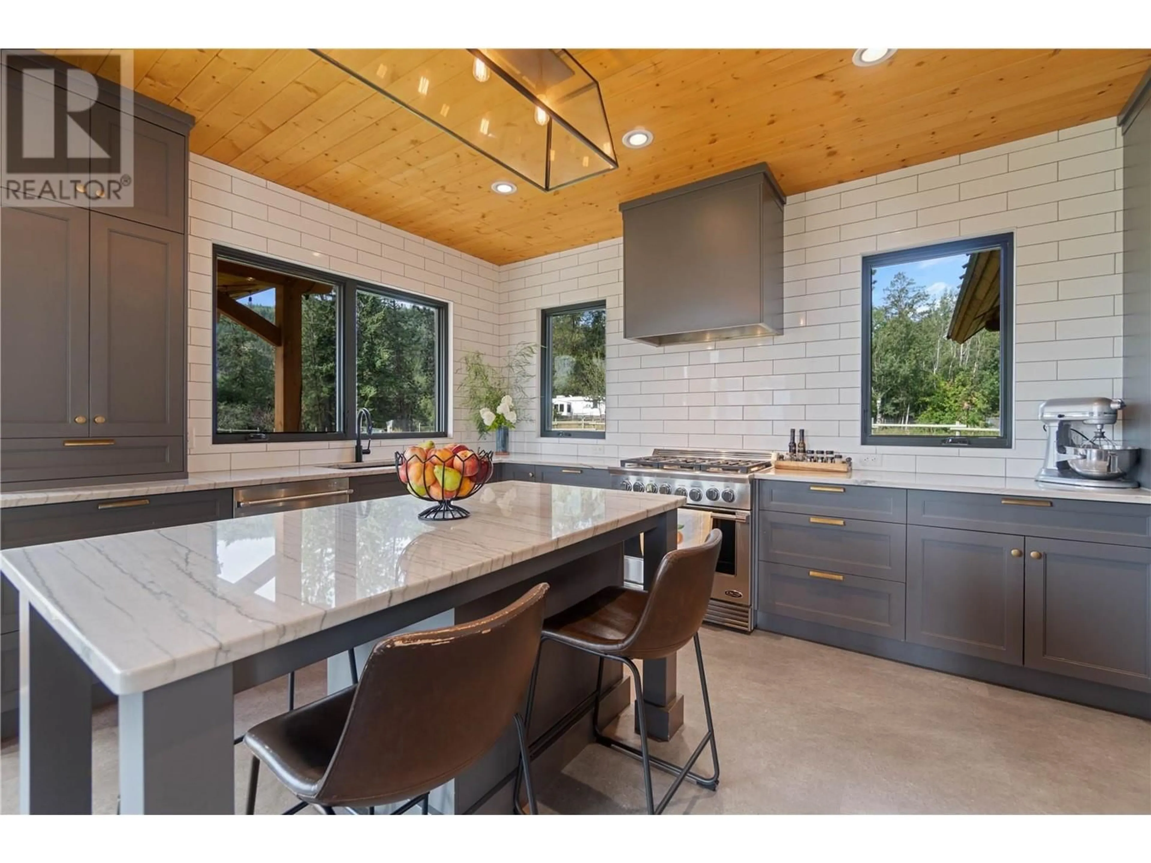 Contemporary kitchen, ceramic/tile floor for 6400 KEYES AVENUE, Peachland British Columbia V0H1X8