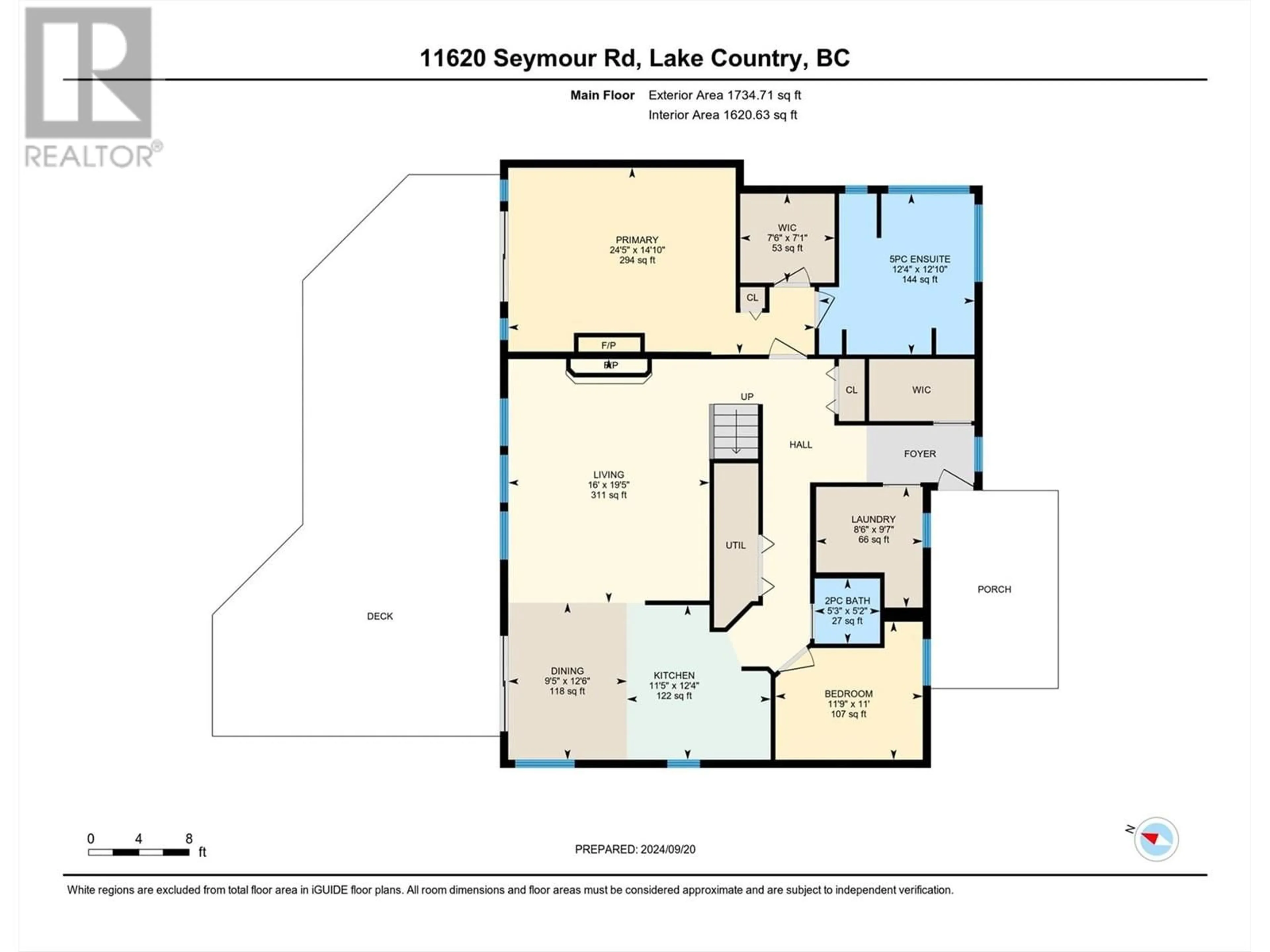 Floor plan for 11620 SEYMOUR ROAD, Lake Country British Columbia V4V1X9