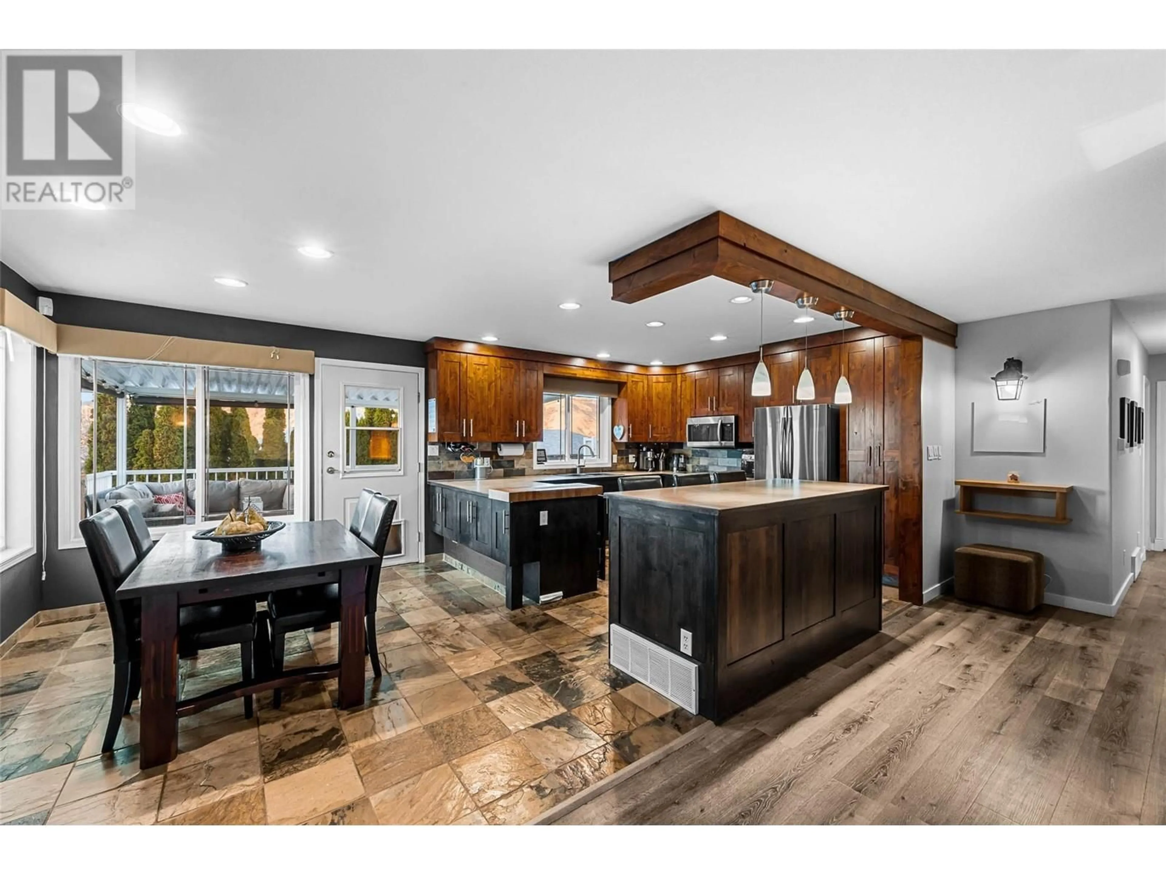 Open concept kitchen, ceramic/tile floor for 2506 NECHAKO DRIVE, Kamloops British Columbia V2E2C9