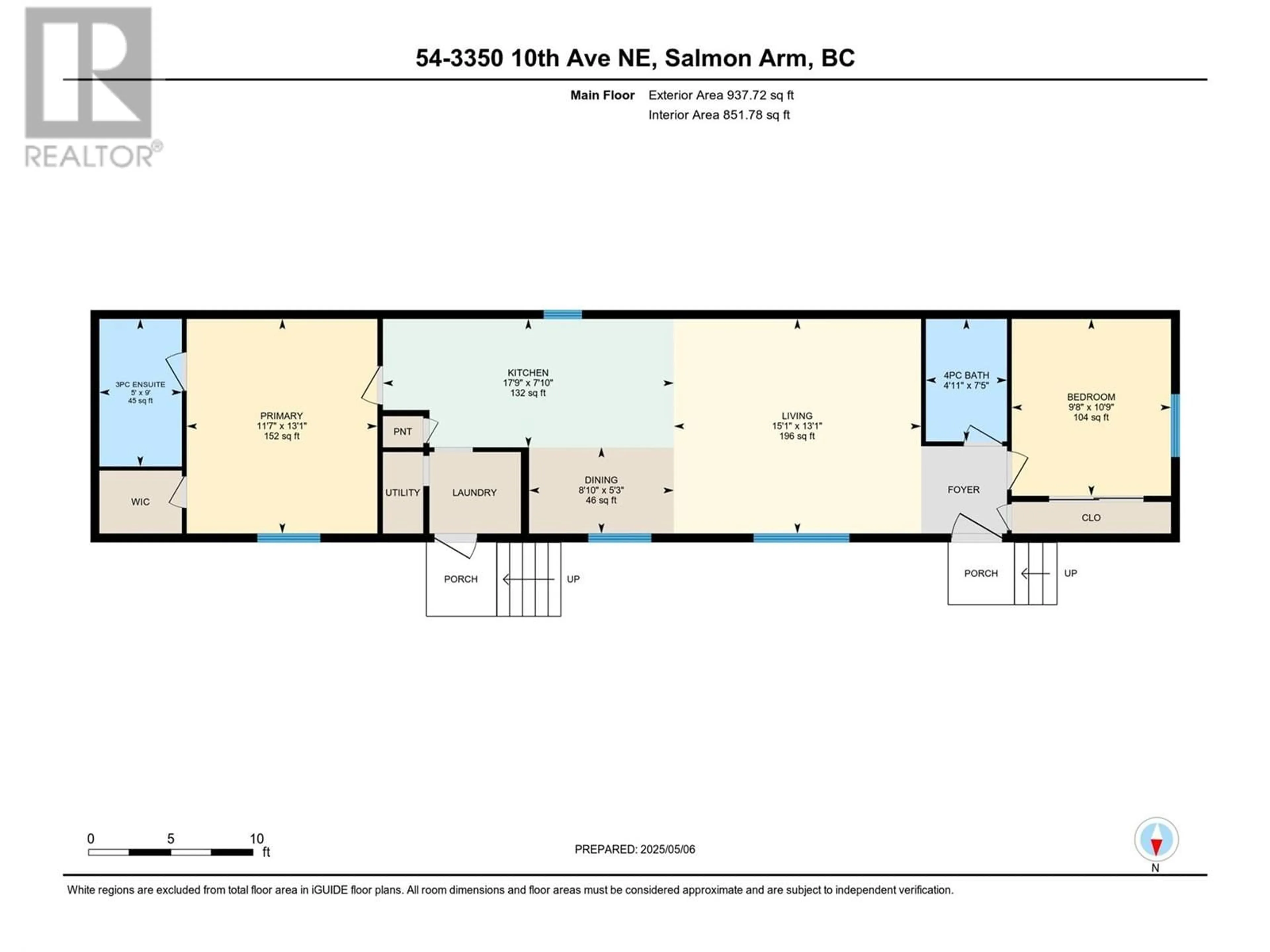 Floor plan for 54 - 3350 10TH AVENUE NORTHEAST, Salmon Arm British Columbia V1E1J6