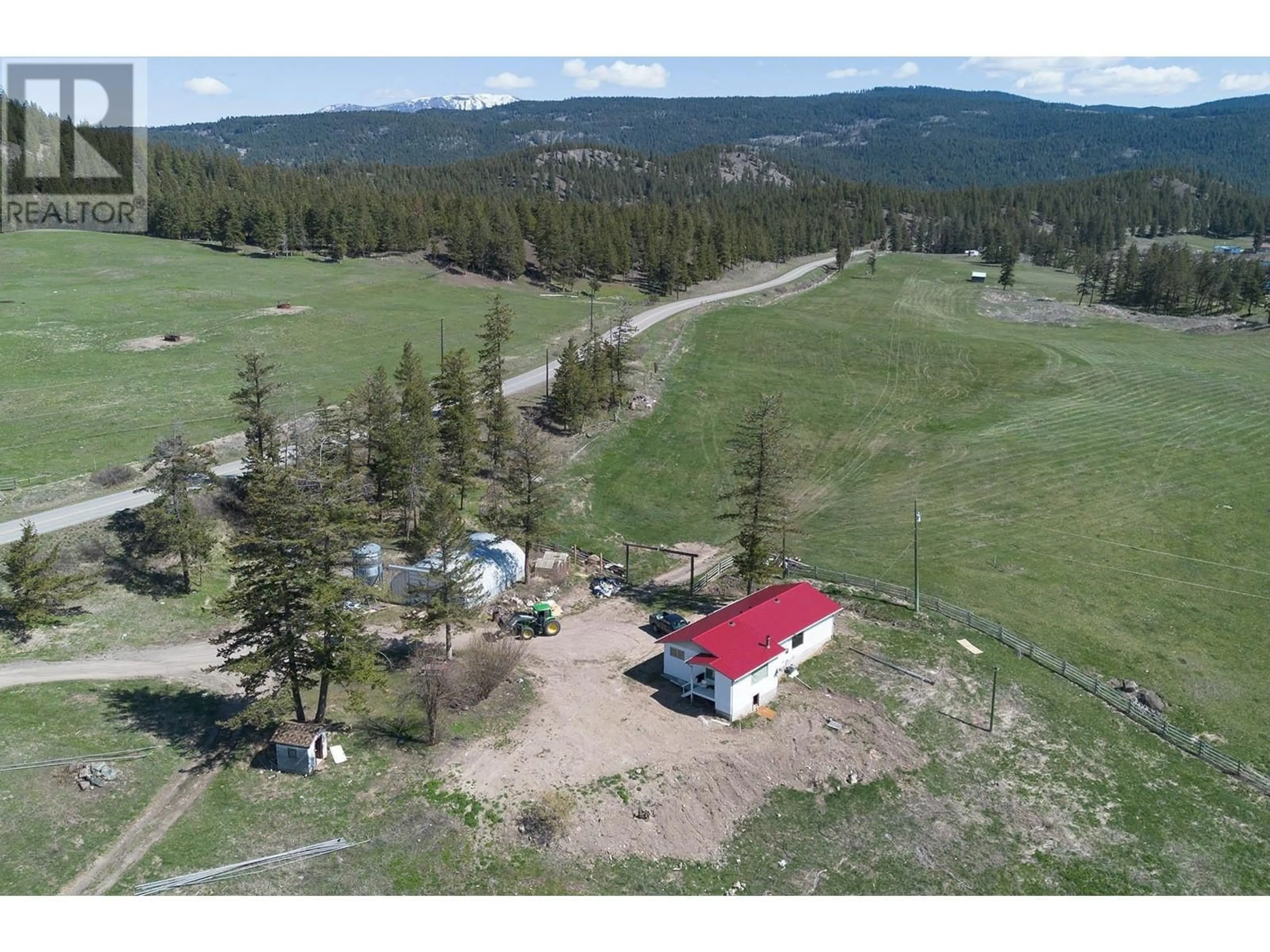 A pic from outside/outdoor area/front of a property/back of a property/a pic from drone, mountain view for 2448 BARNHARTVALE ROAD, Kamloops British Columbia V2C6Y1