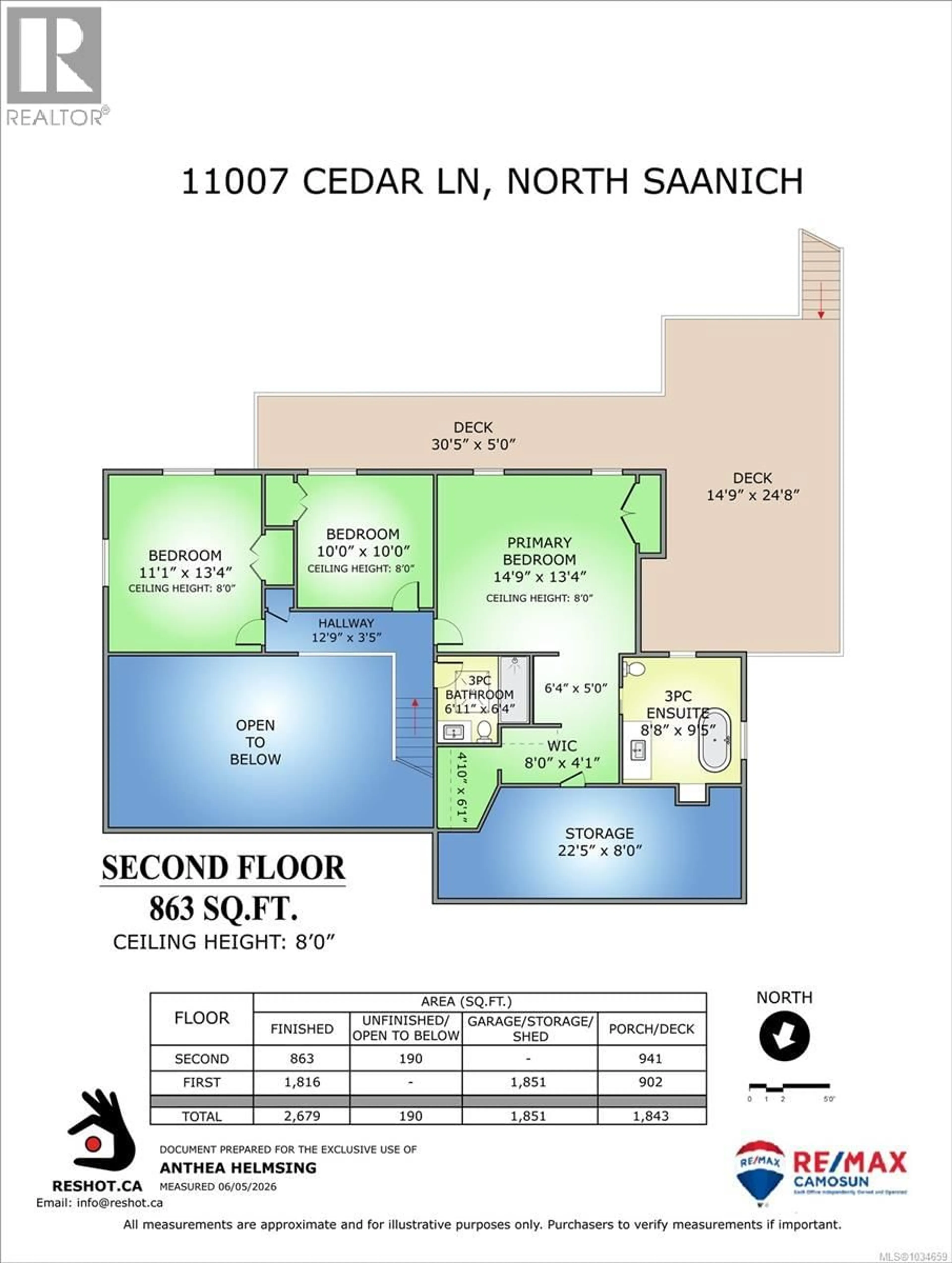 Floor plan for 11007 CEDAR LANE, North Saanich British Columbia V8L5R1