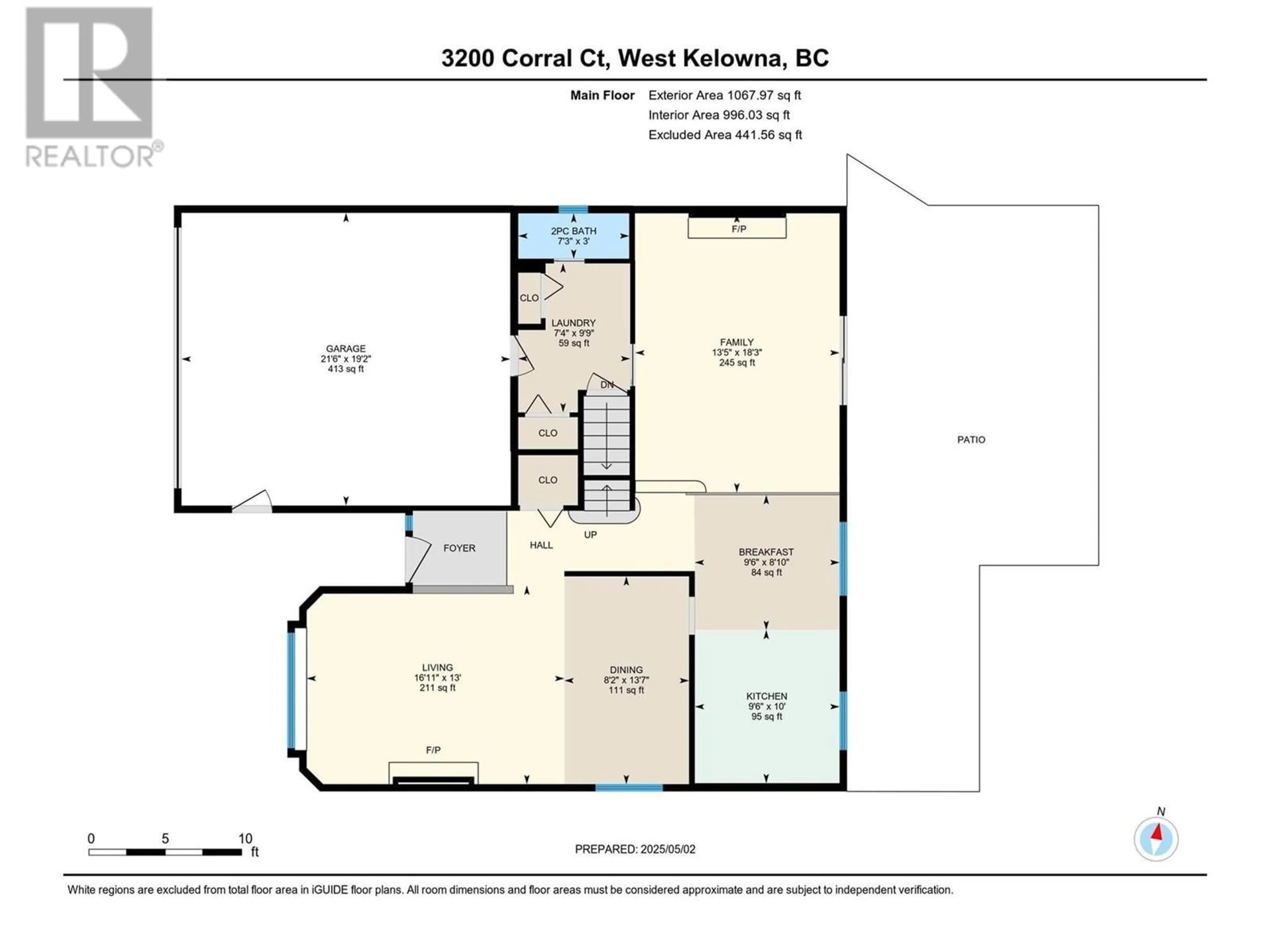 Floor plan for 3200 CORRAL COURT, West Kelowna British Columbia V4T1A7