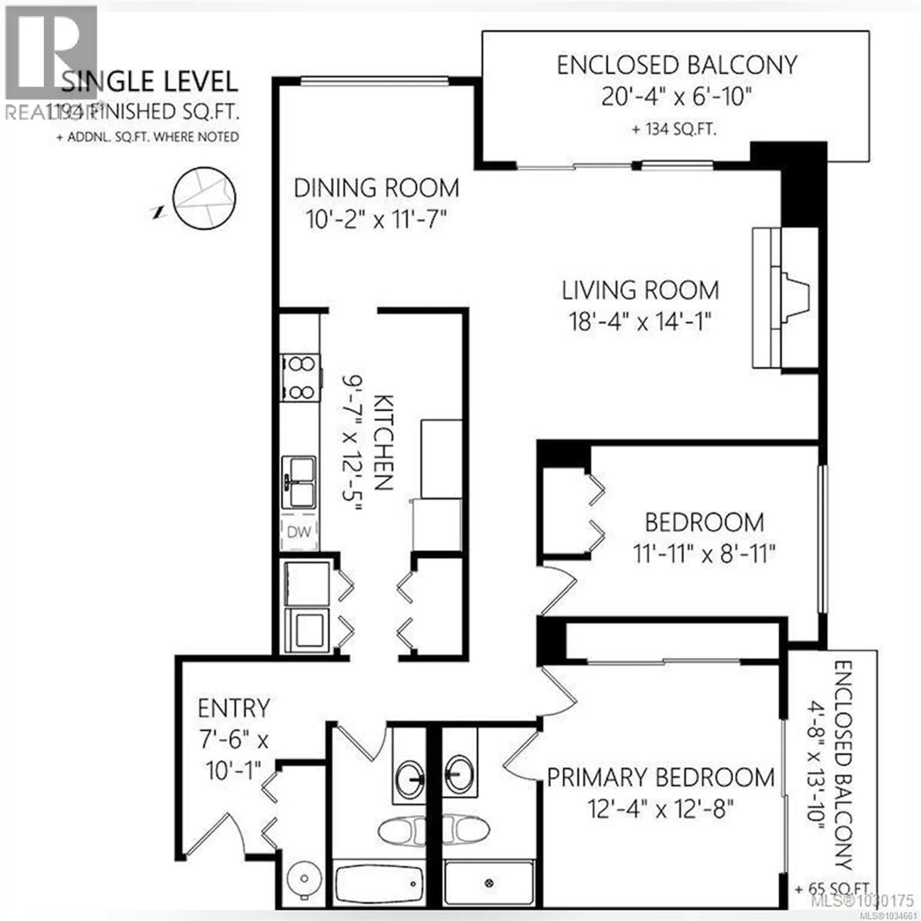 Floor plan for 506 - 420 LINDEN AVENUE, Victoria British Columbia V8V4G3
