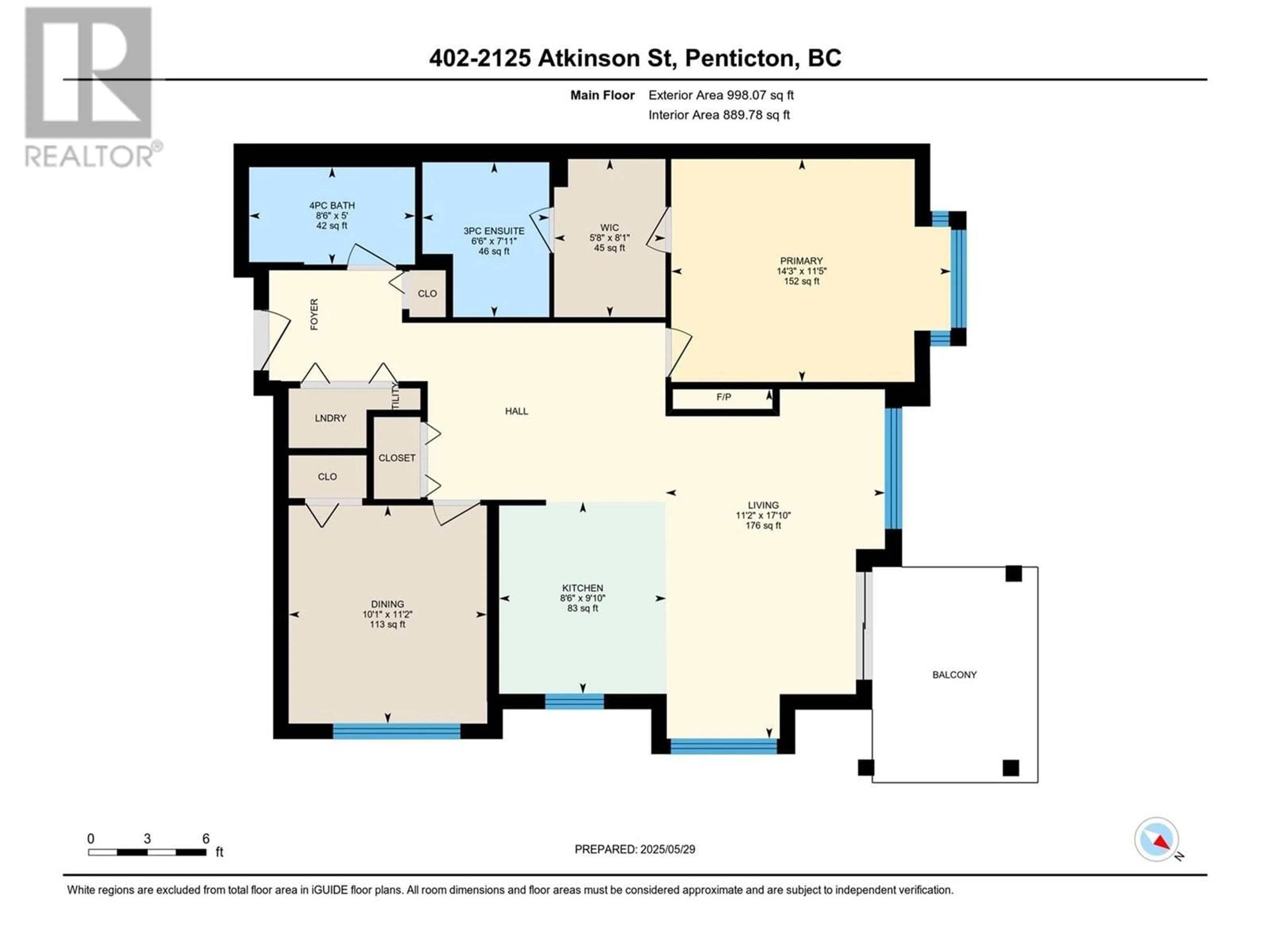Floor plan for 402 - 2125 ATKINSON STREET, Penticton British Columbia V2A9E6