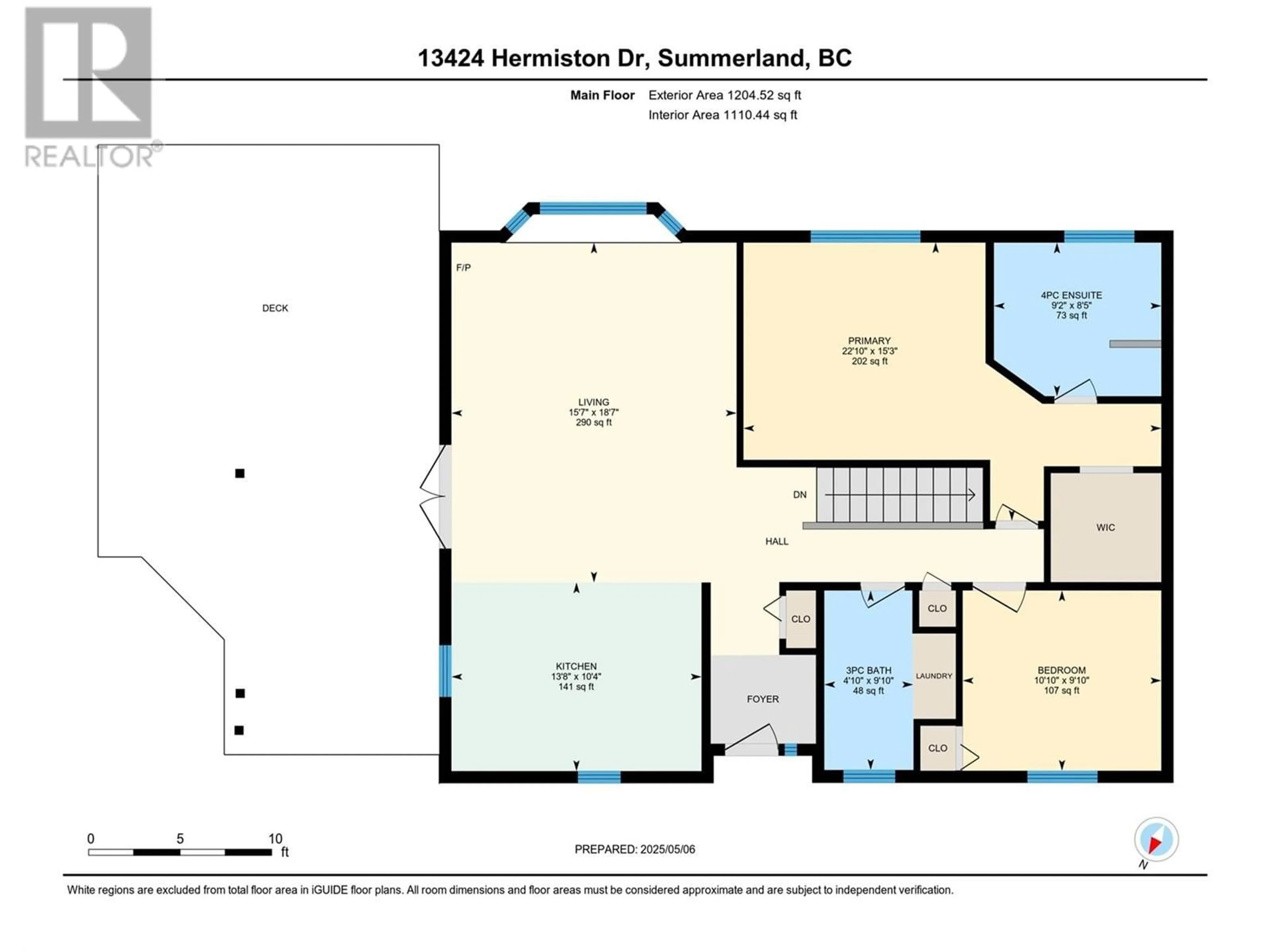 Floor plan for 13424 HERMISTON DRIVE, Summerland British Columbia V0H1Z8