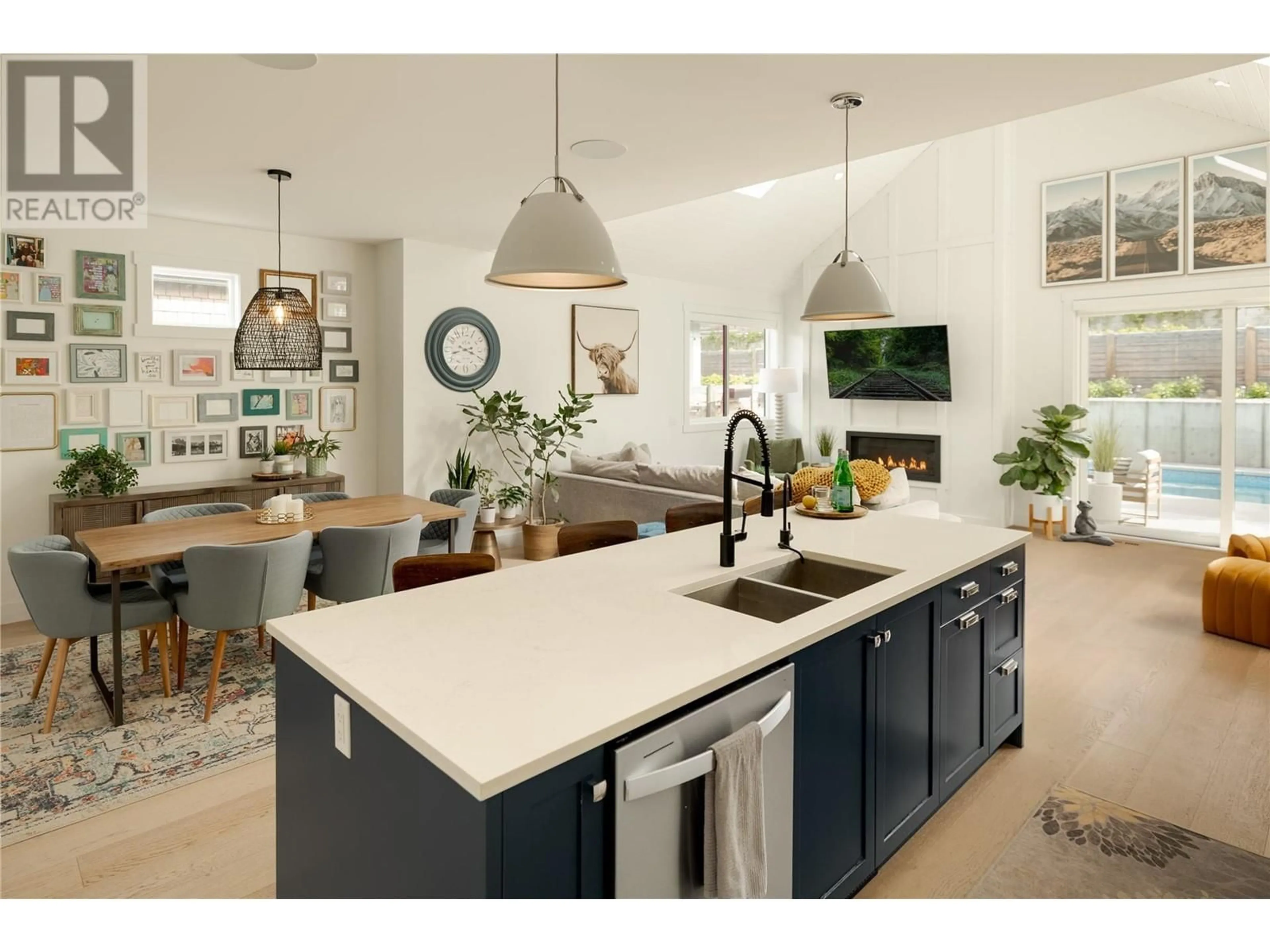 Open concept kitchen, ceramic/tile floor for 765 BARNABY ROAD, Kelowna British Columbia V1W4N9