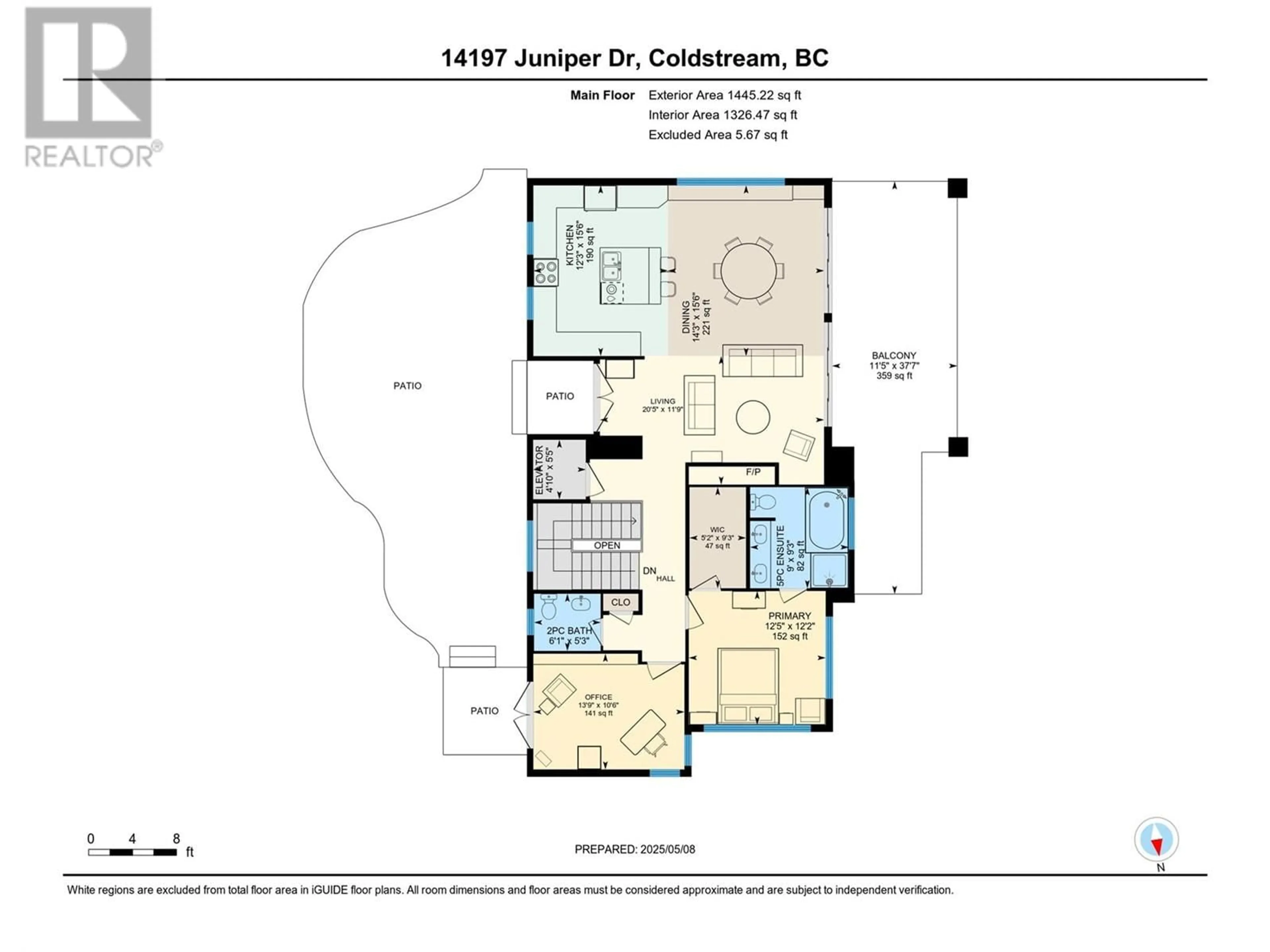 Floor plan for 14197 JUNIPER DRIVE, Coldstream British Columbia V1B2E5