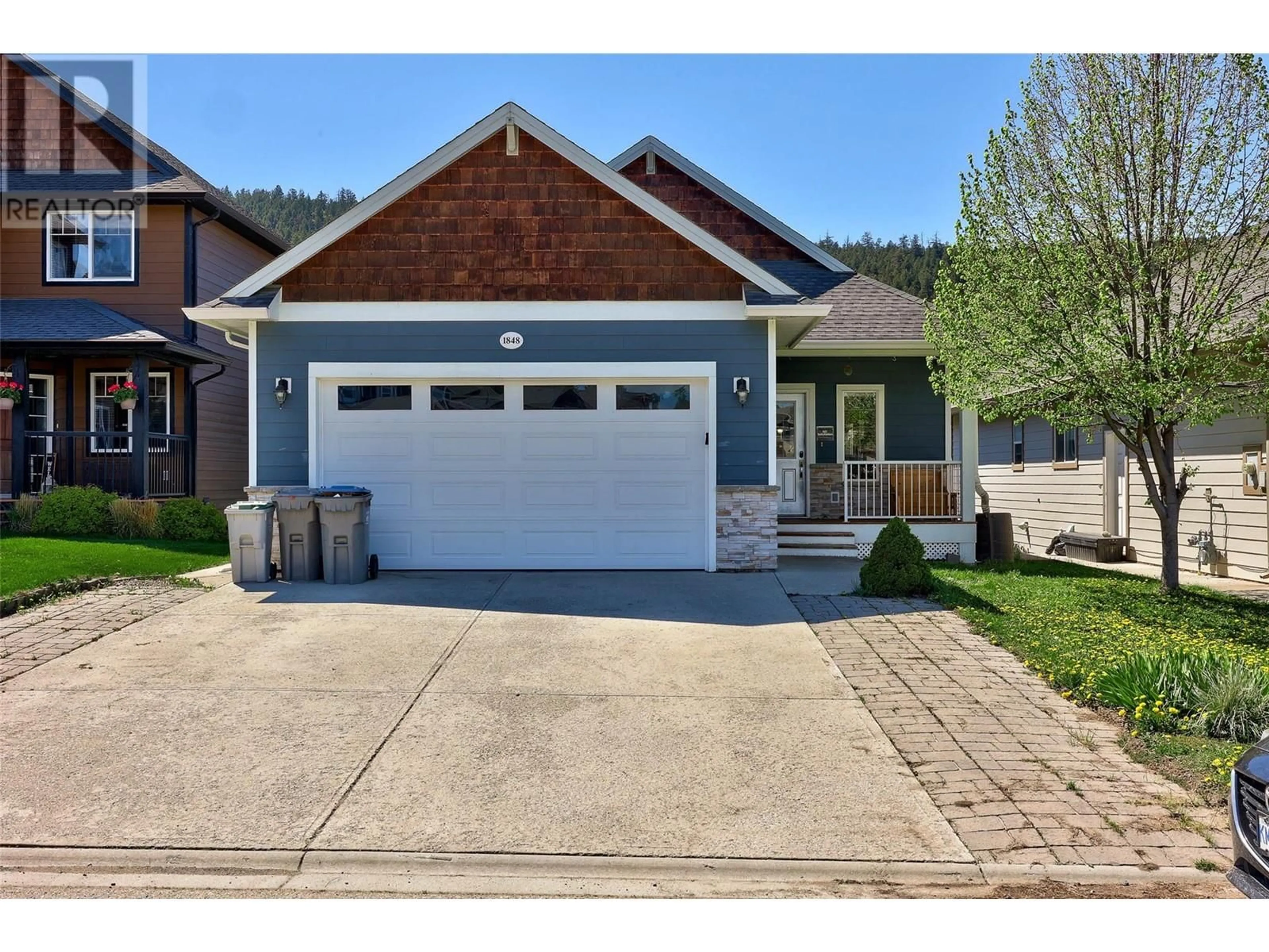 Home with brick exterior material, street for 1848 FOXTAIL DRIVE, Kamloops British Columbia V1S0A4