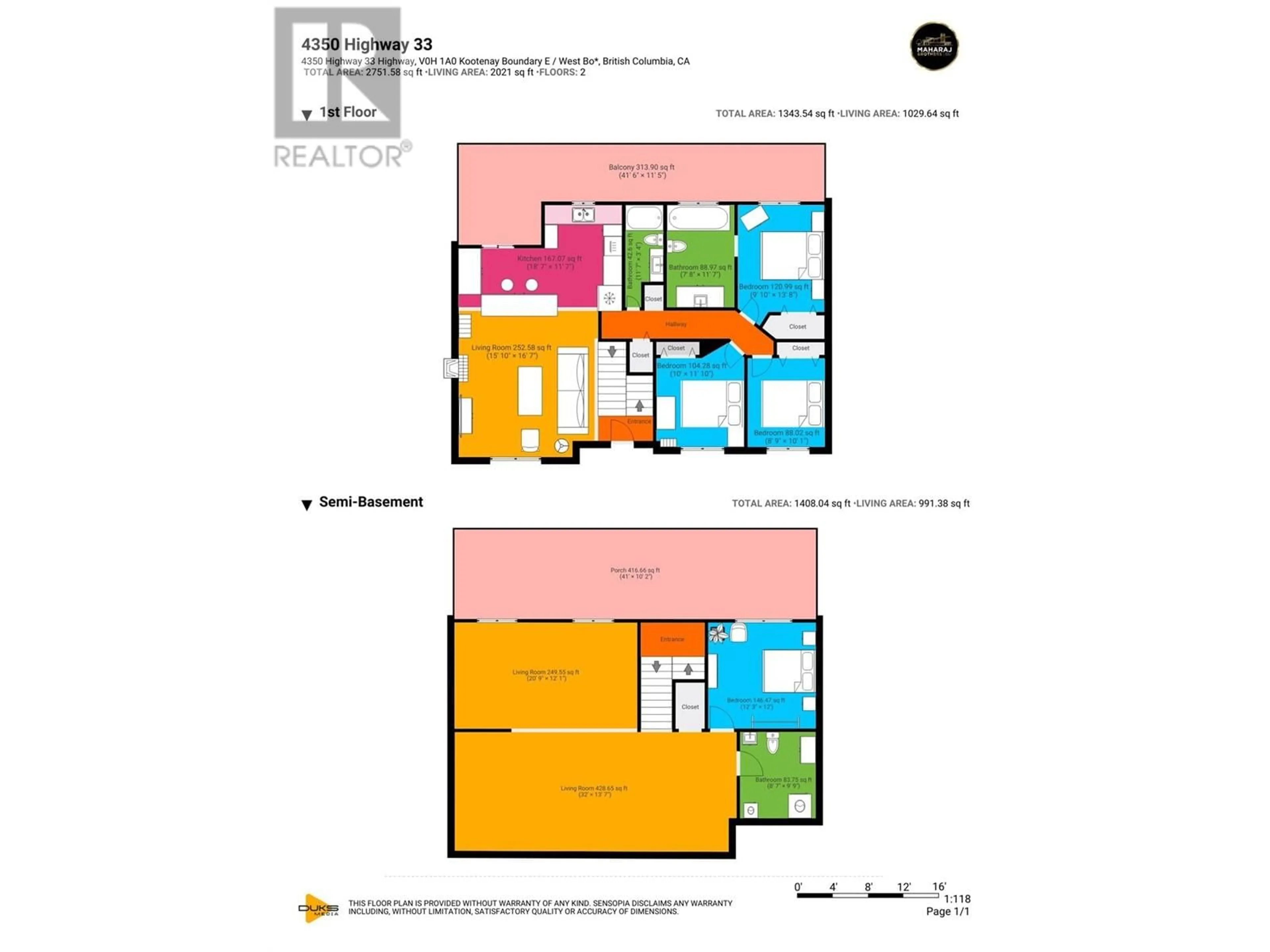 Floor plan for 4350 33 HIGHWAY, Beaverdell British Columbia V0H1A0