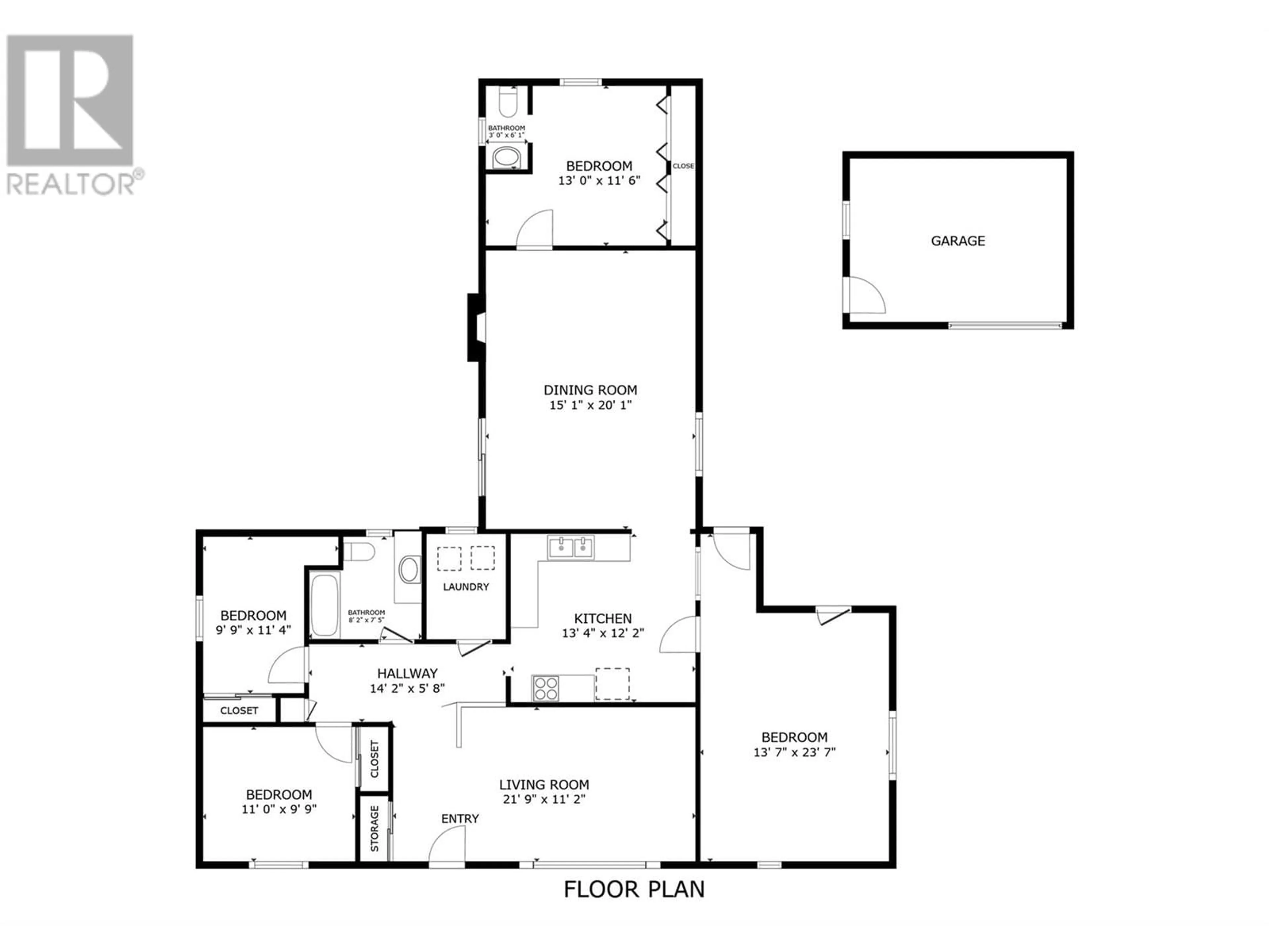 Floor plan for 365 CLIFTON ROAD, Kelowna British Columbia V1V1A4