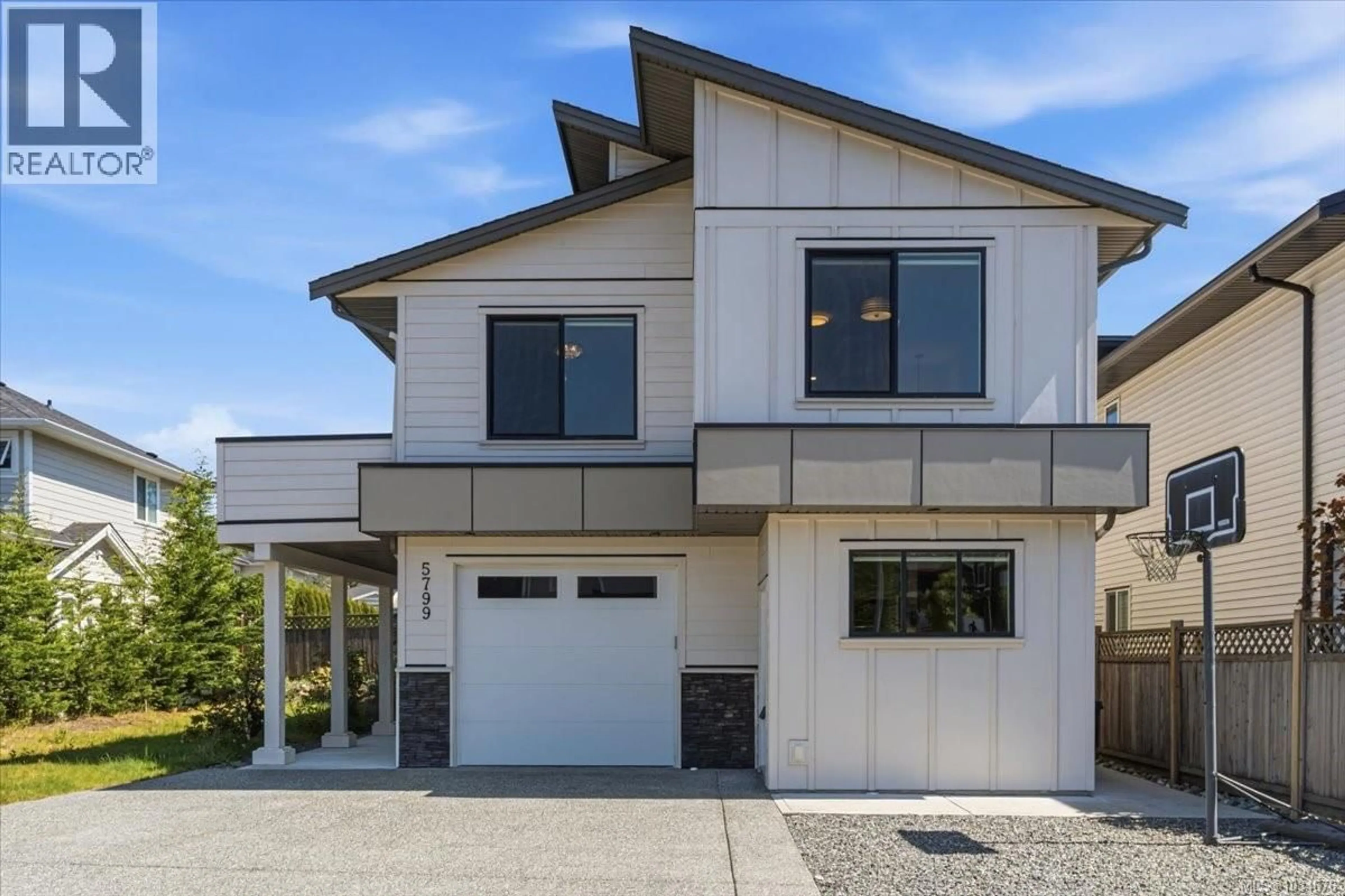 Home with vinyl exterior material, street for 5799 LINLEY VALLEY DRIVE, Nanaimo British Columbia V9T0G6
