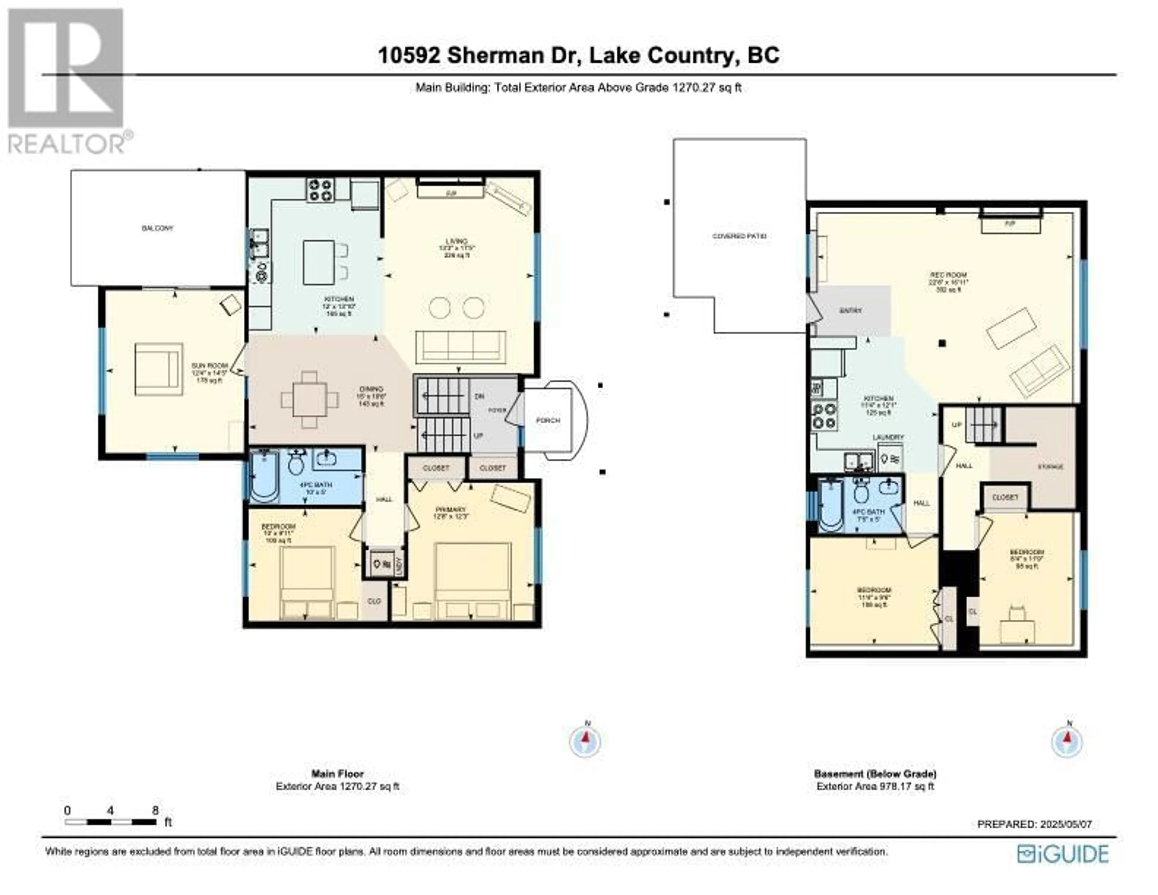 Floor plan for 10592 SHERMAN DRIVE, Lake Country British Columbia V4V1W2