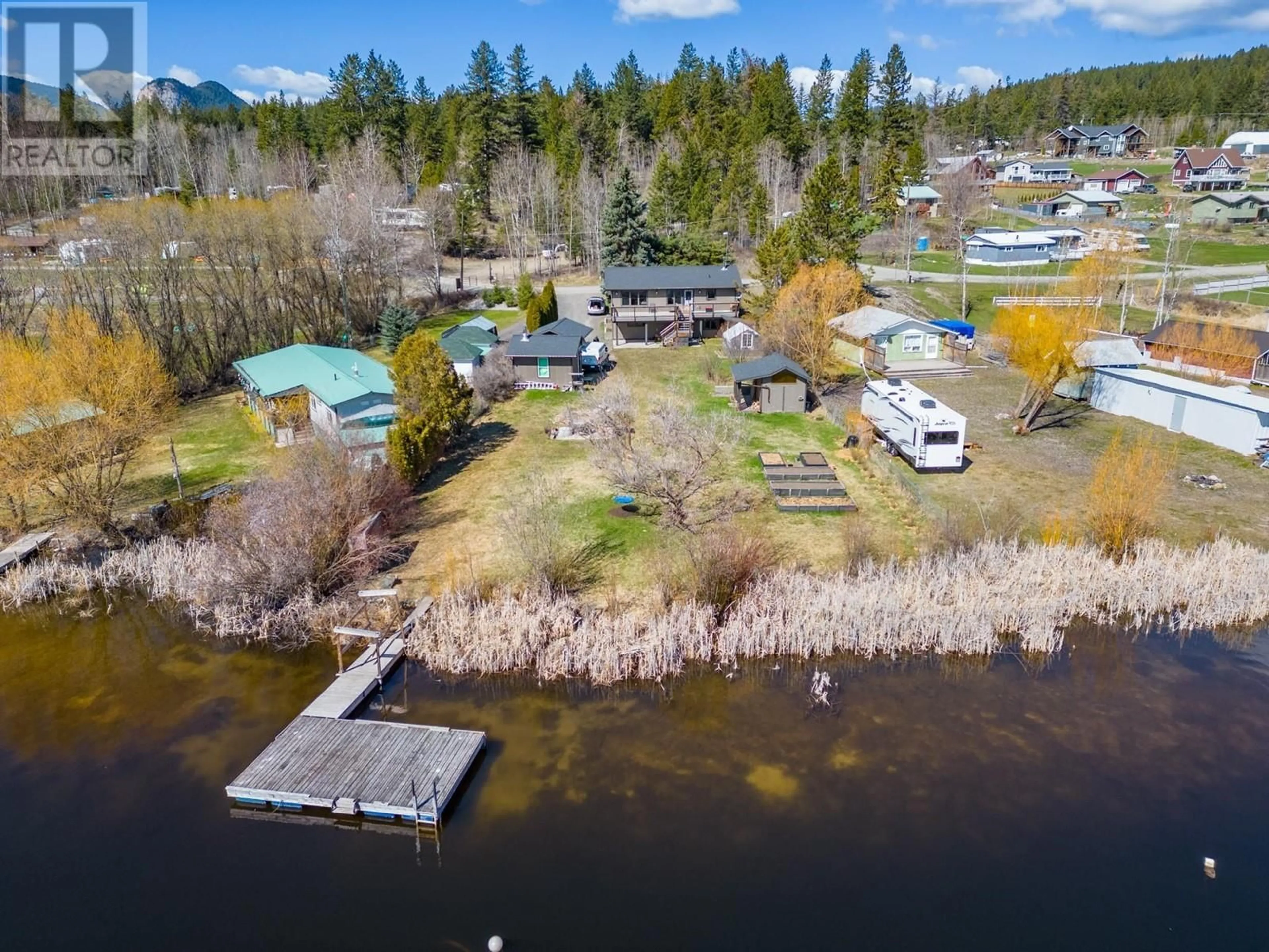 A pic from outside/outdoor area/front of a property/back of a property/a pic from drone, water/lake/river/ocean view for 2504 GOULD ROAD, Kamloops British Columbia V0E3E1