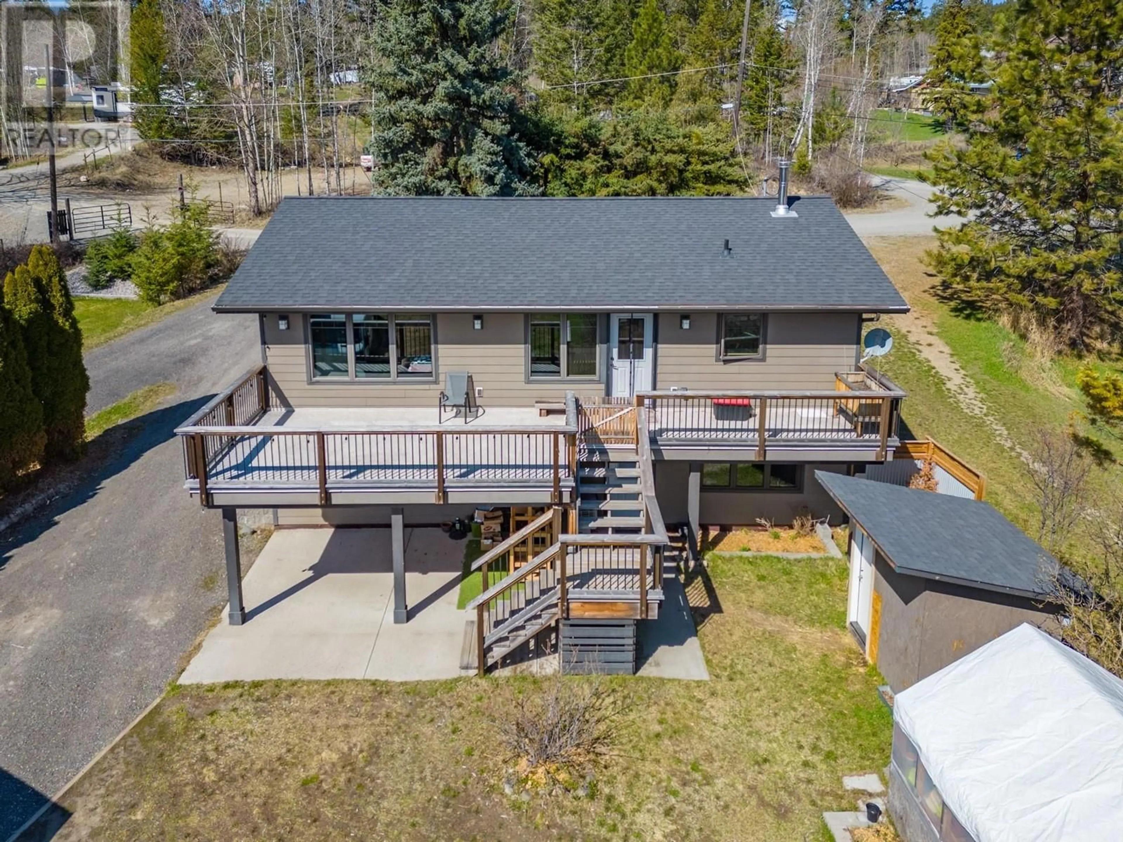 A pic from outside/outdoor area/front of a property/back of a property/a pic from drone, unknown for 2504 GOULD ROAD, Kamloops British Columbia V0E3E1