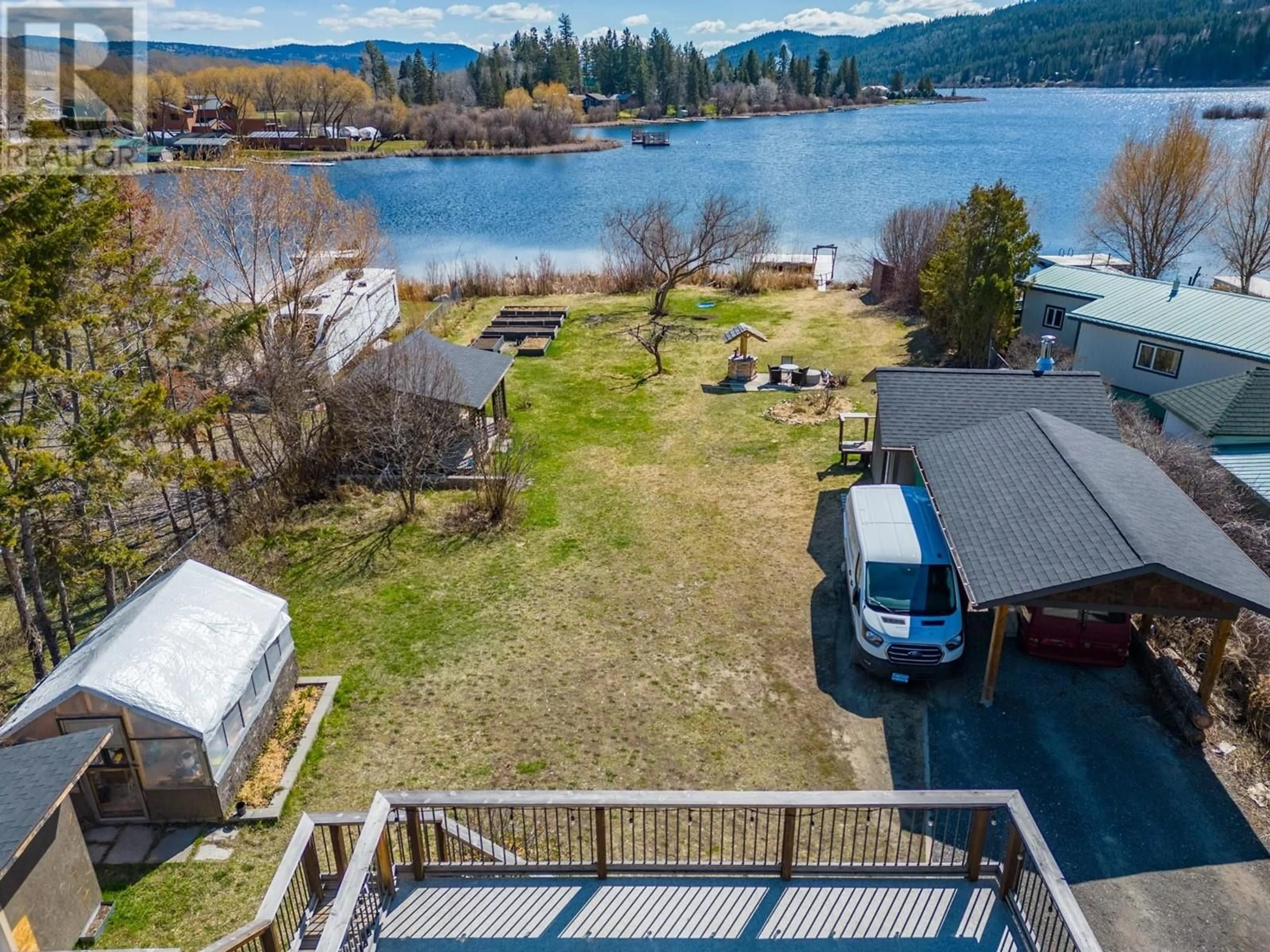 A pic from outside/outdoor area/front of a property/back of a property/a pic from drone, water/lake/river/ocean view for 2504 GOULD ROAD, Kamloops British Columbia V0E3E1