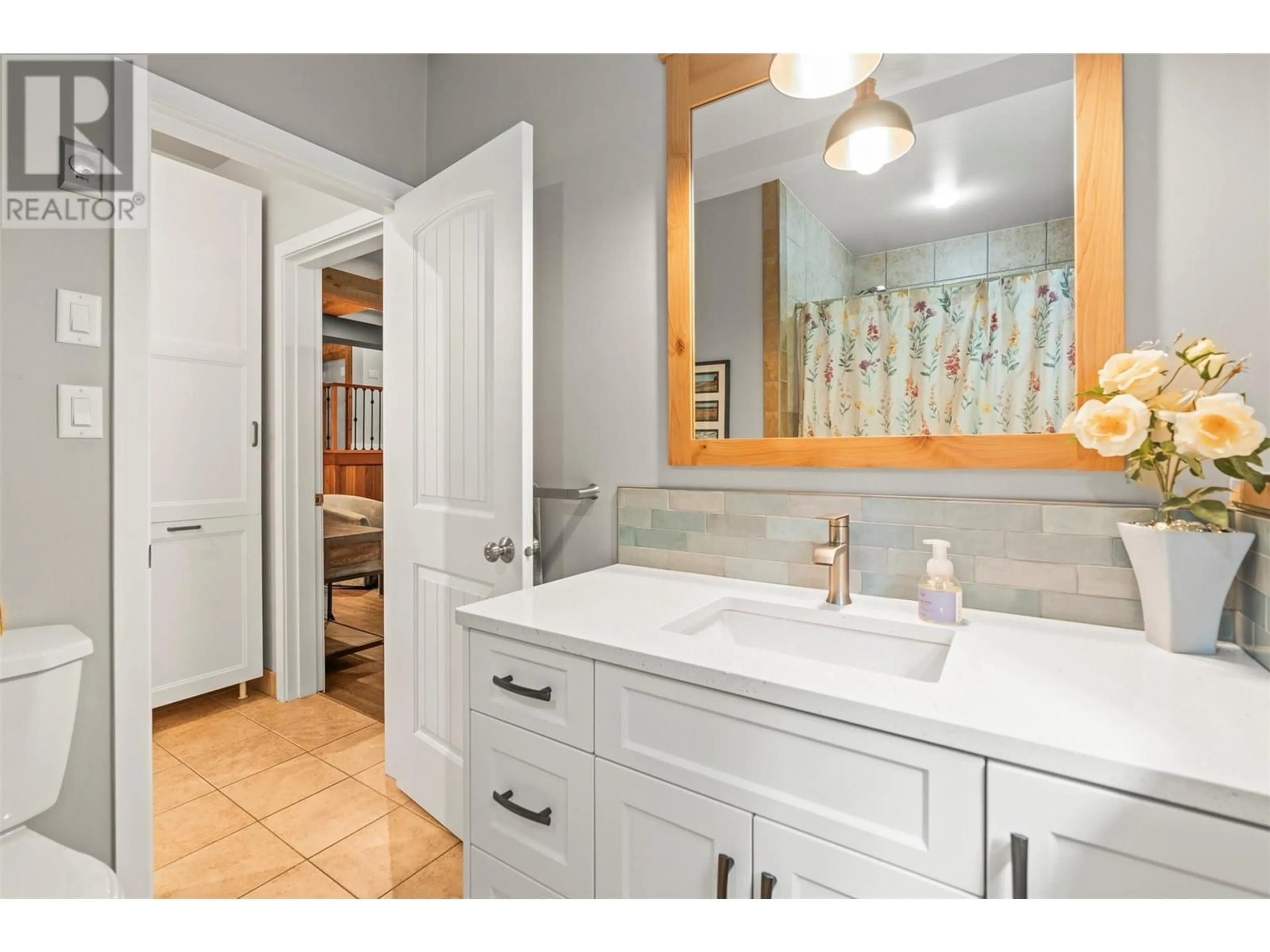Standard bathroom, ceramic/tile floor for 100 MISKA ROAD, Enderby British Columbia V4Y4L6