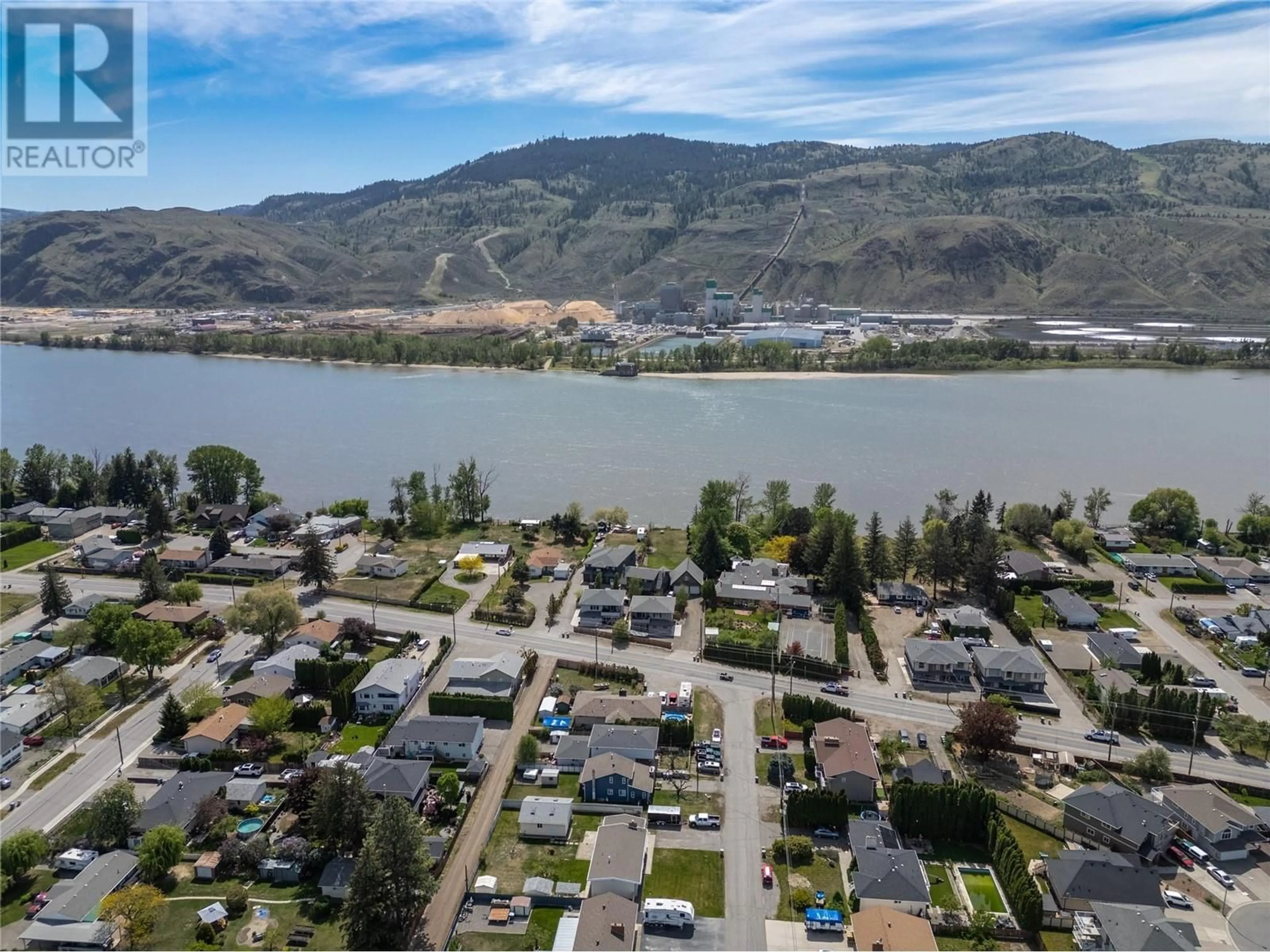 A pic from outside/outdoor area/front of a property/back of a property/a pic from drone, water/lake/river/ocean view for 2131 TRANQUILLE ROAD, Kamloops British Columbia v2b3m9