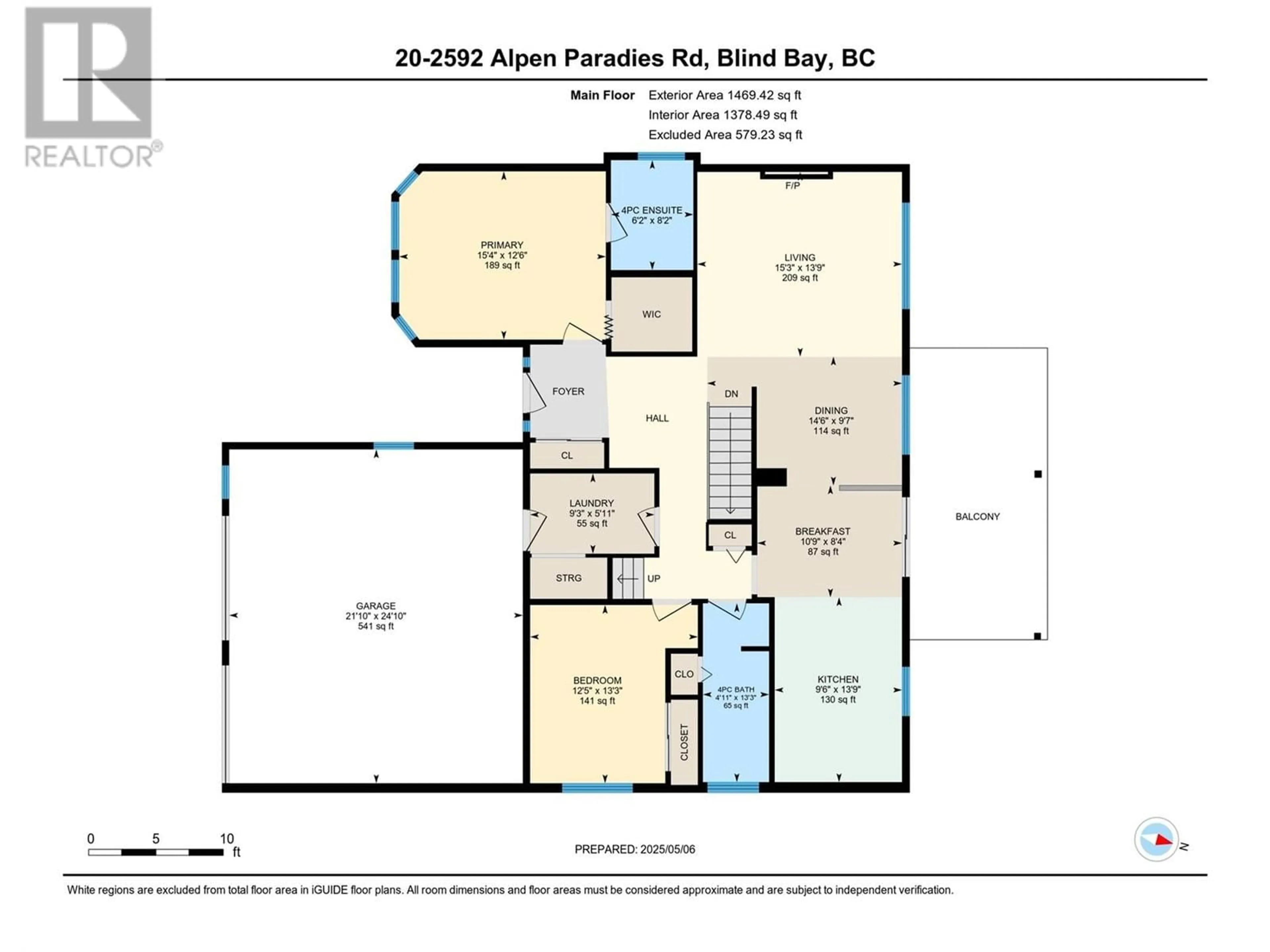 Floor plan for 20 - 2592 ALPEN PARADIES ROAD, Blind Bay British Columbia V0E1H1