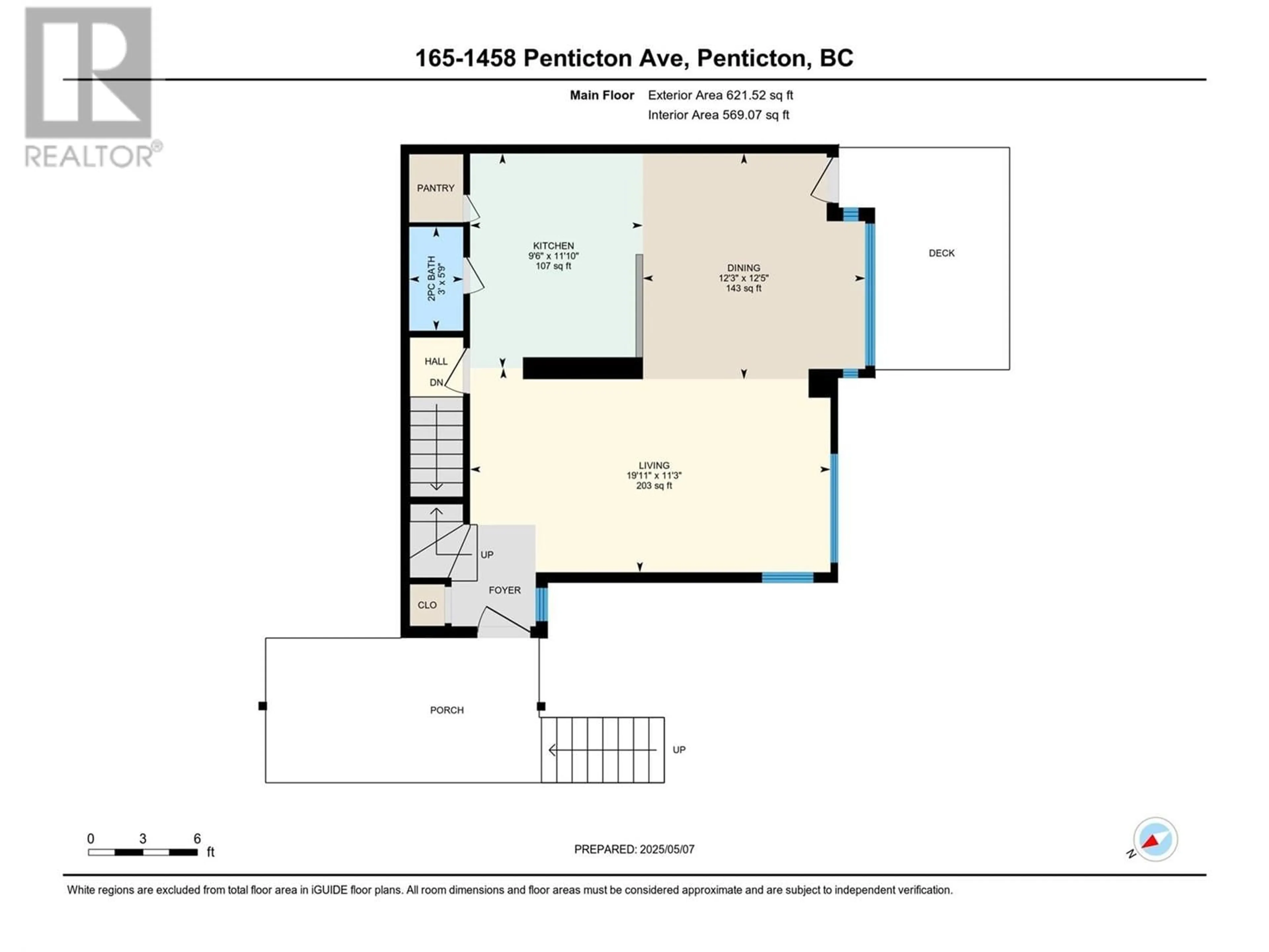 Floor plan for 165 - 1458 PENTICTON AVENUE, Penticton British Columbia V2A8L3