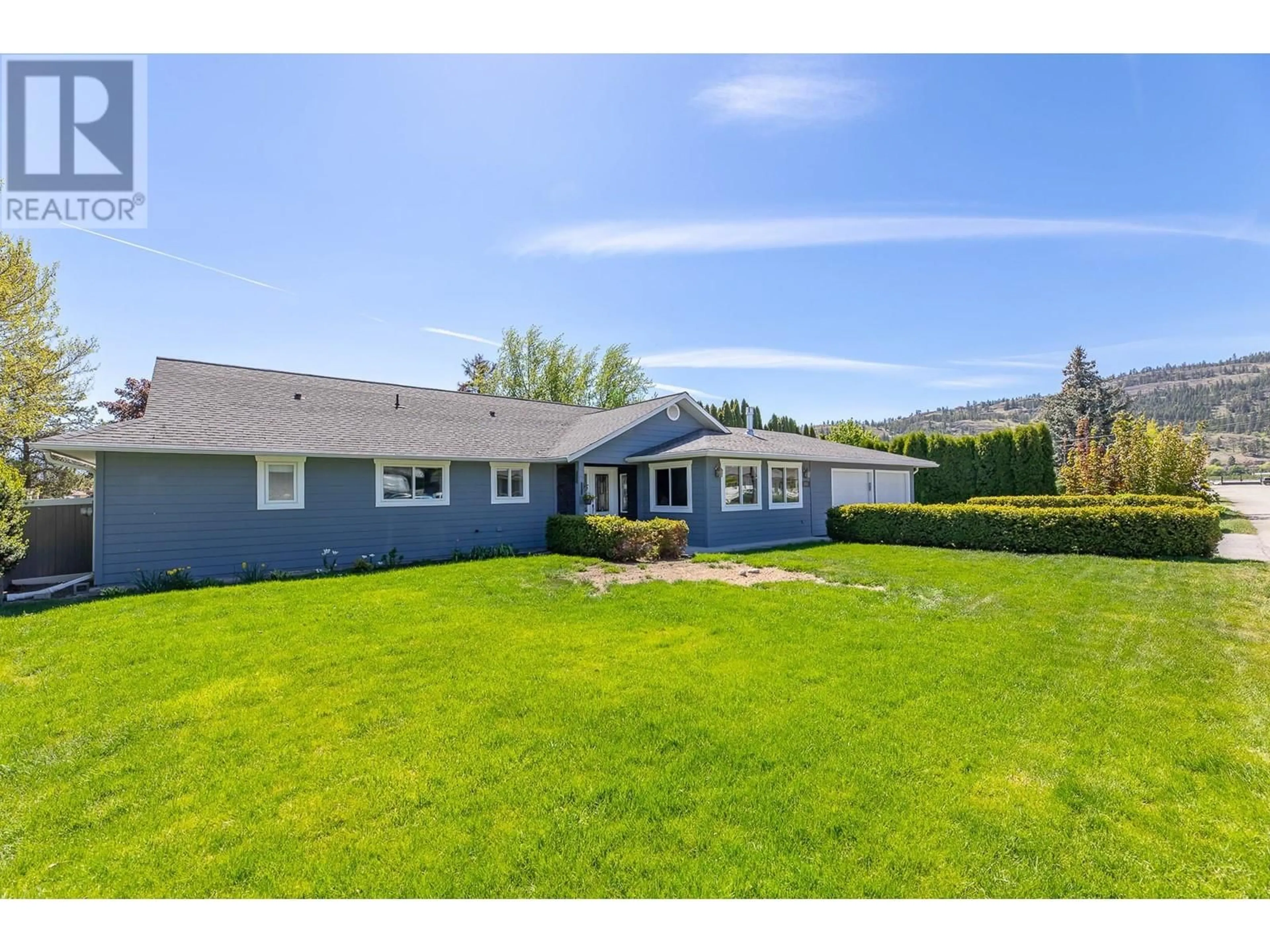 A pic from outside/outdoor area/front of a property/back of a property/a pic from drone, water/lake/river/ocean view for 10507 RITCHIE STREET, Summerland British Columbia V0H1Z0