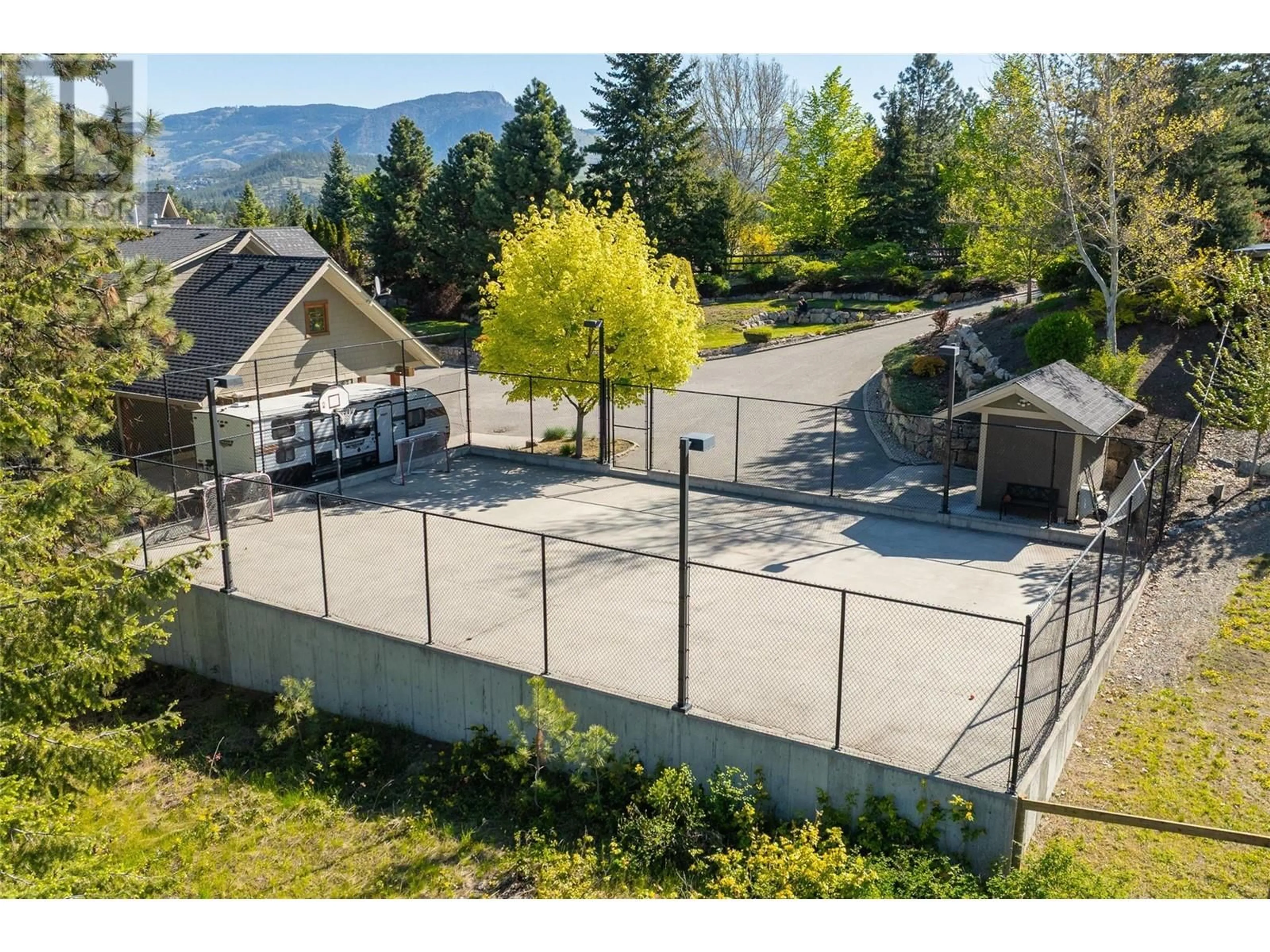 A pic from outside/outdoor area/front of a property/back of a property/a pic from drone, mountain view for 4150 SEDDON ROAD, Kelowna British Columbia V1W4C9