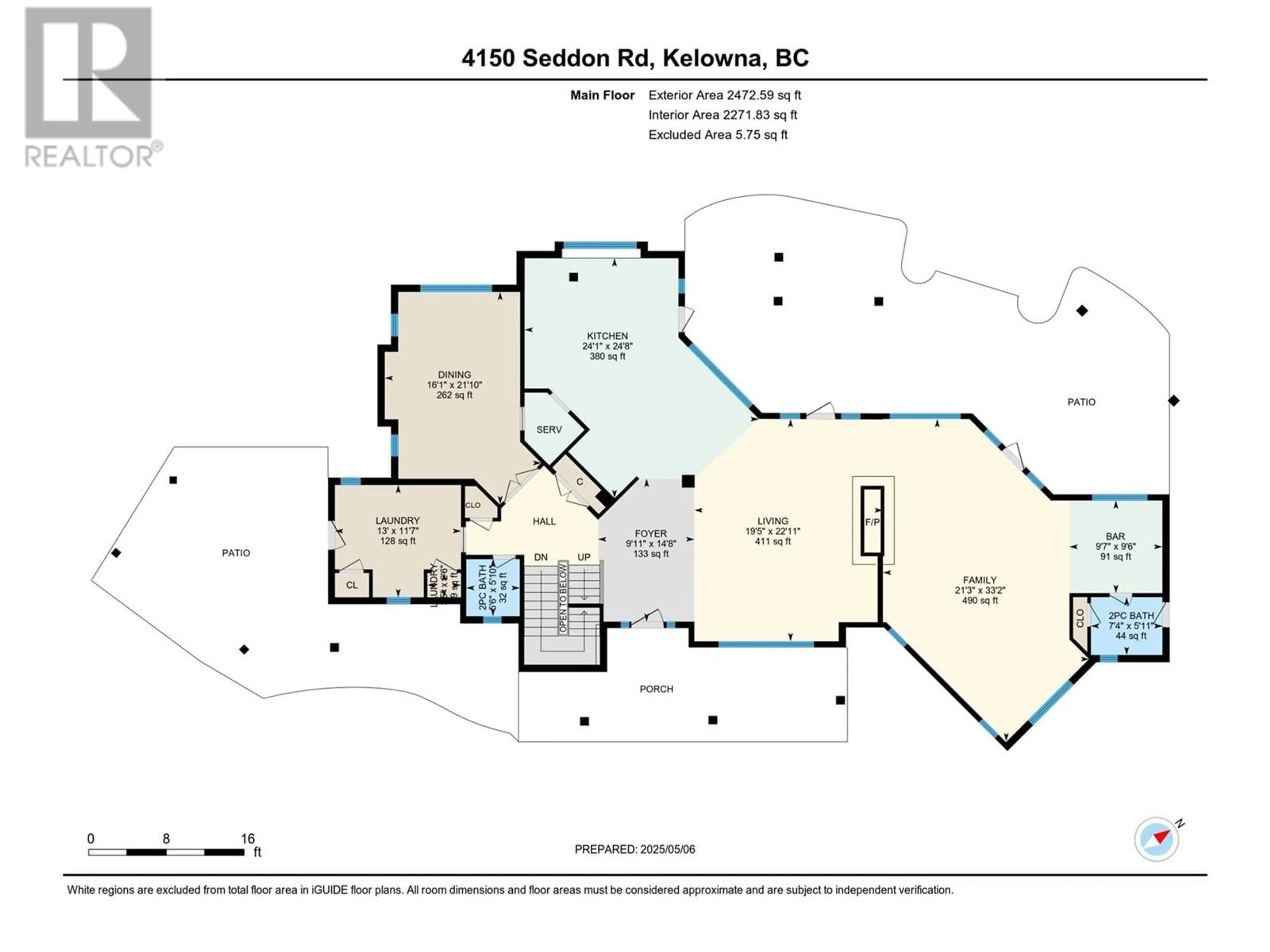 Floor plan for 4150 SEDDON ROAD, Kelowna British Columbia V1W4C9
