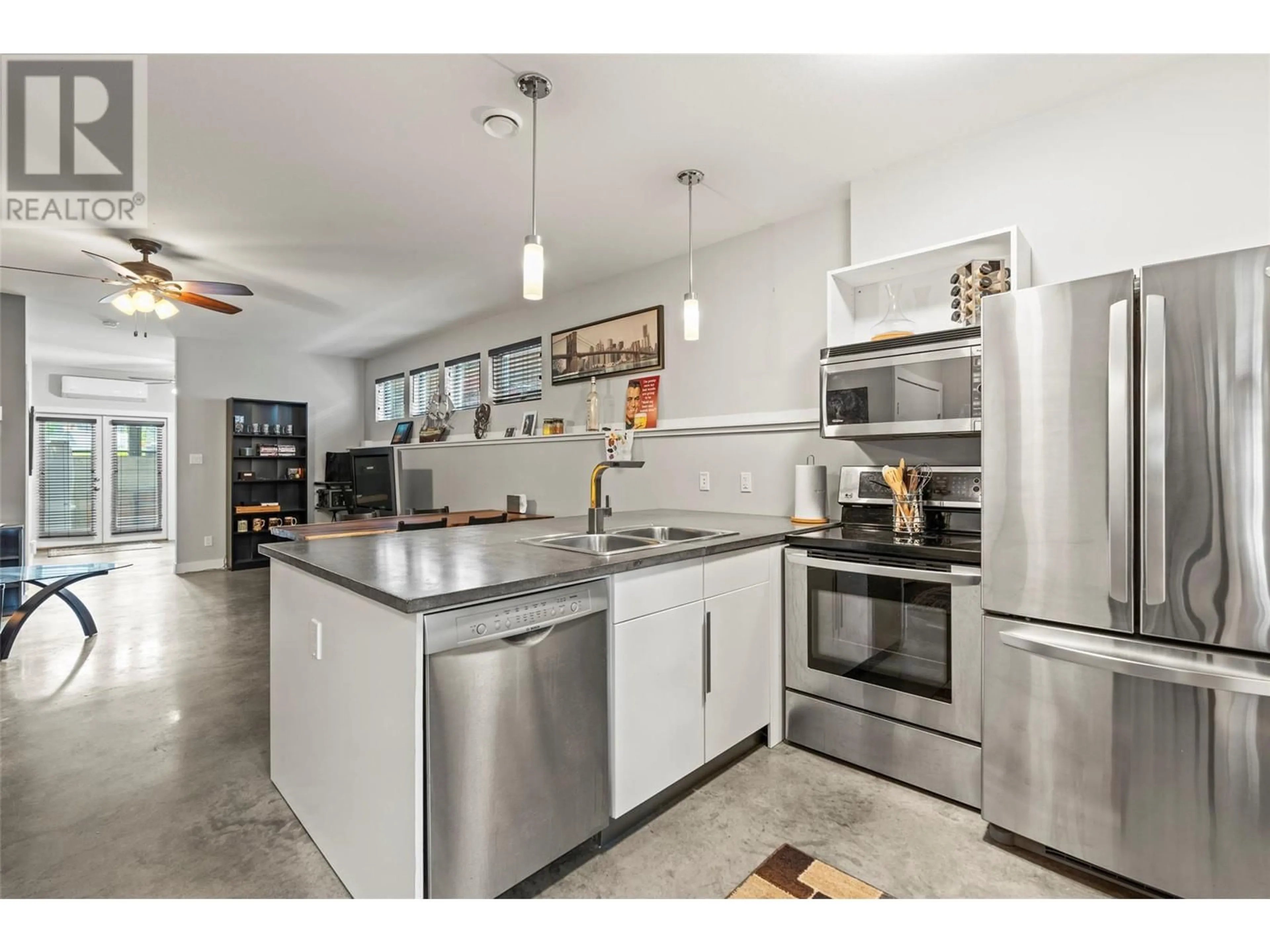 Open concept kitchen, ceramic/tile floor for 2 - 4207 29 STREET, Vernon British Columbia V1T5B6