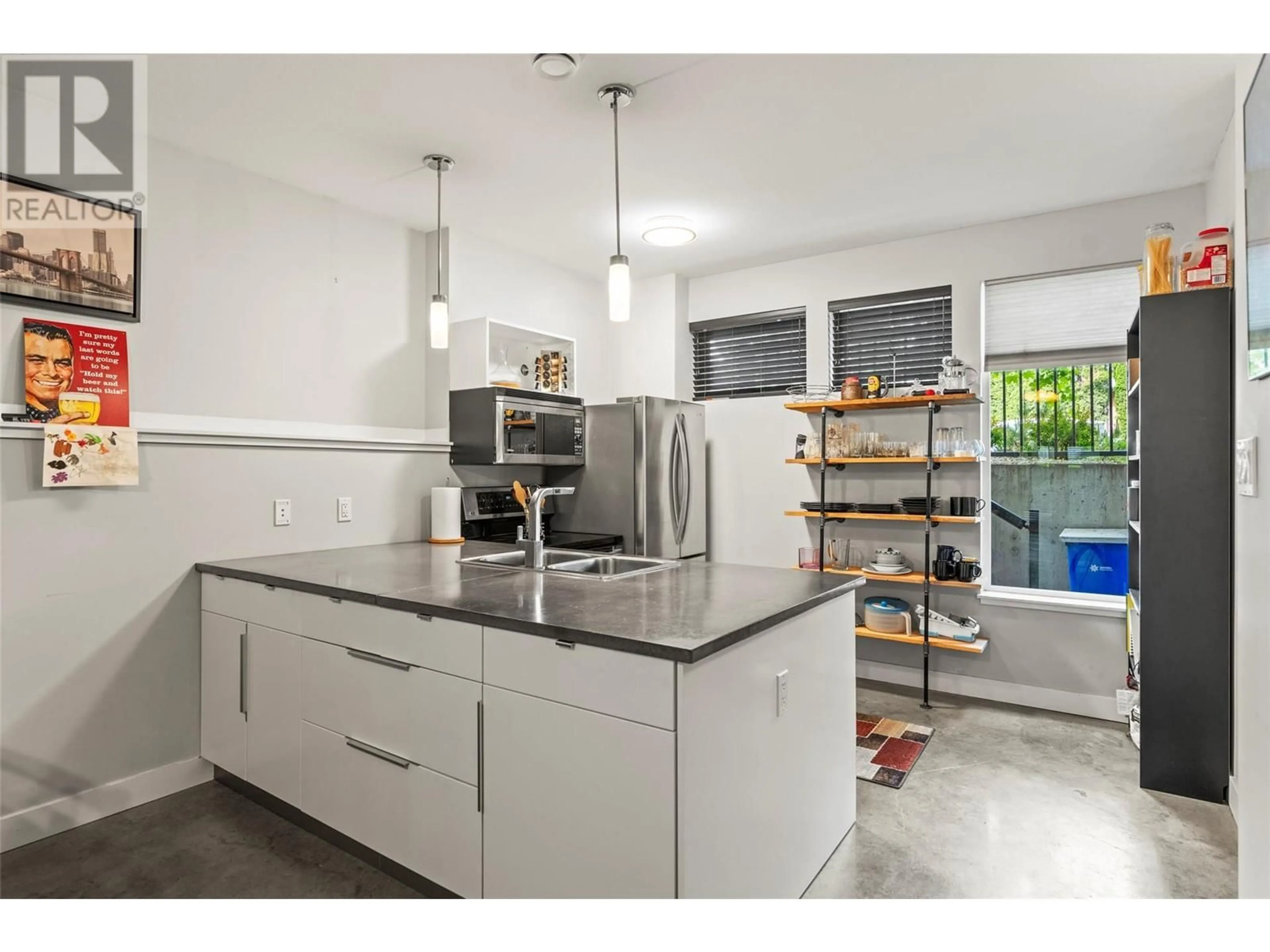 Open concept kitchen, ceramic/tile floor for 2 - 4207 29 STREET, Vernon British Columbia V1T5B6