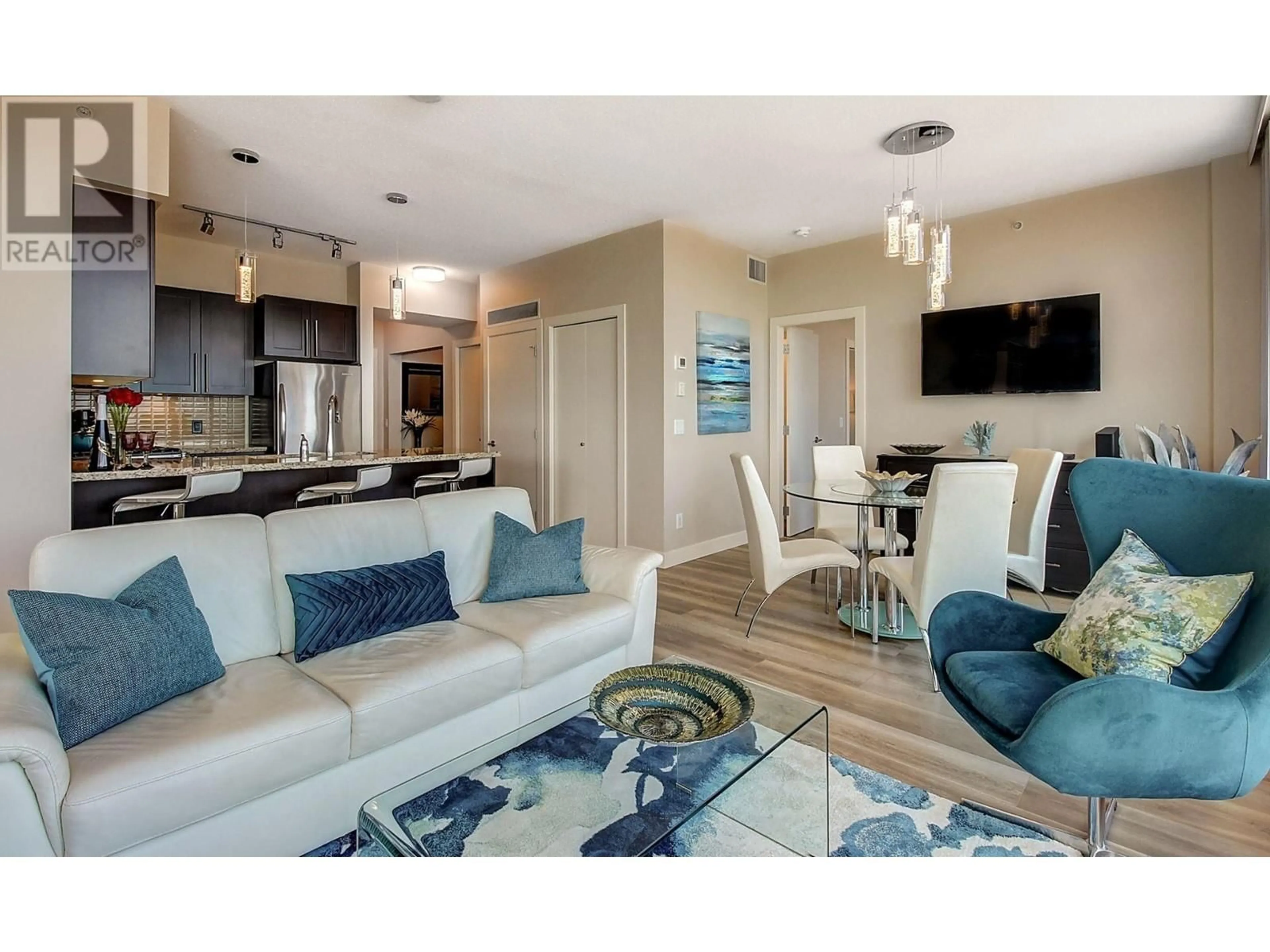 Living room with furniture, unknown for 2207 - 1075 SUNSET DRIVE, Kelowna British Columbia V1Y9Y9