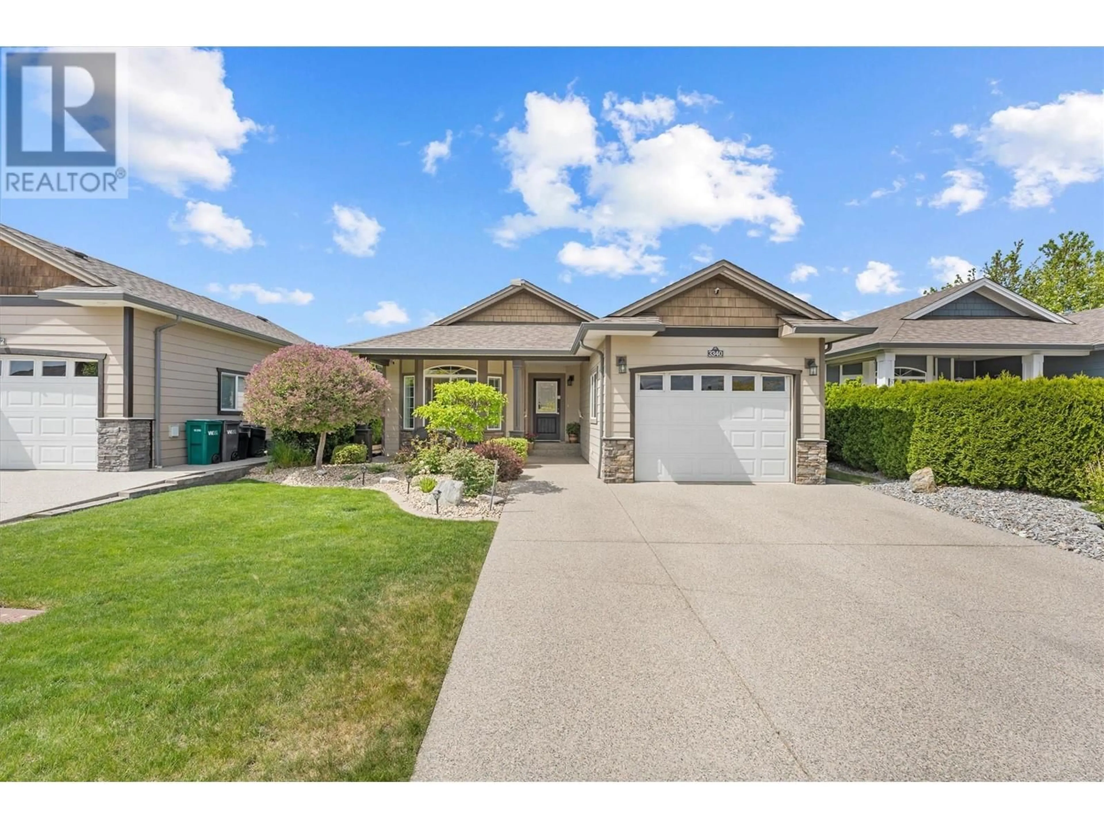Home with vinyl exterior material, street for 3340 MIMOSA DRIVE, West Kelowna British Columbia V4T3A5