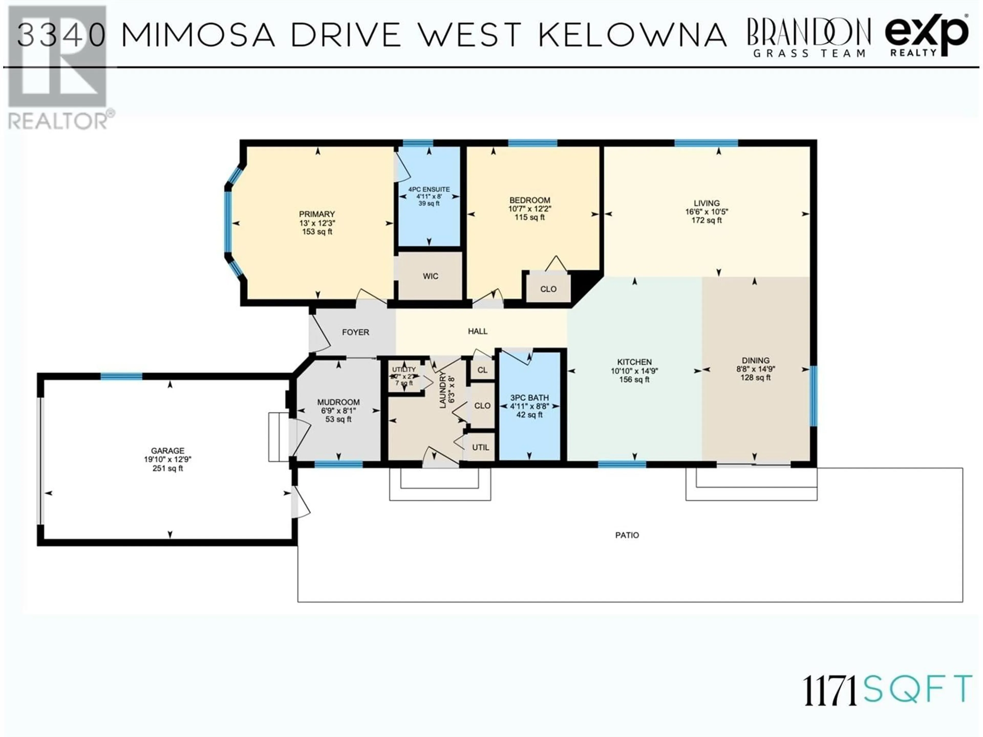 Floor plan for 3340 MIMOSA DRIVE, West Kelowna British Columbia V4T3A5