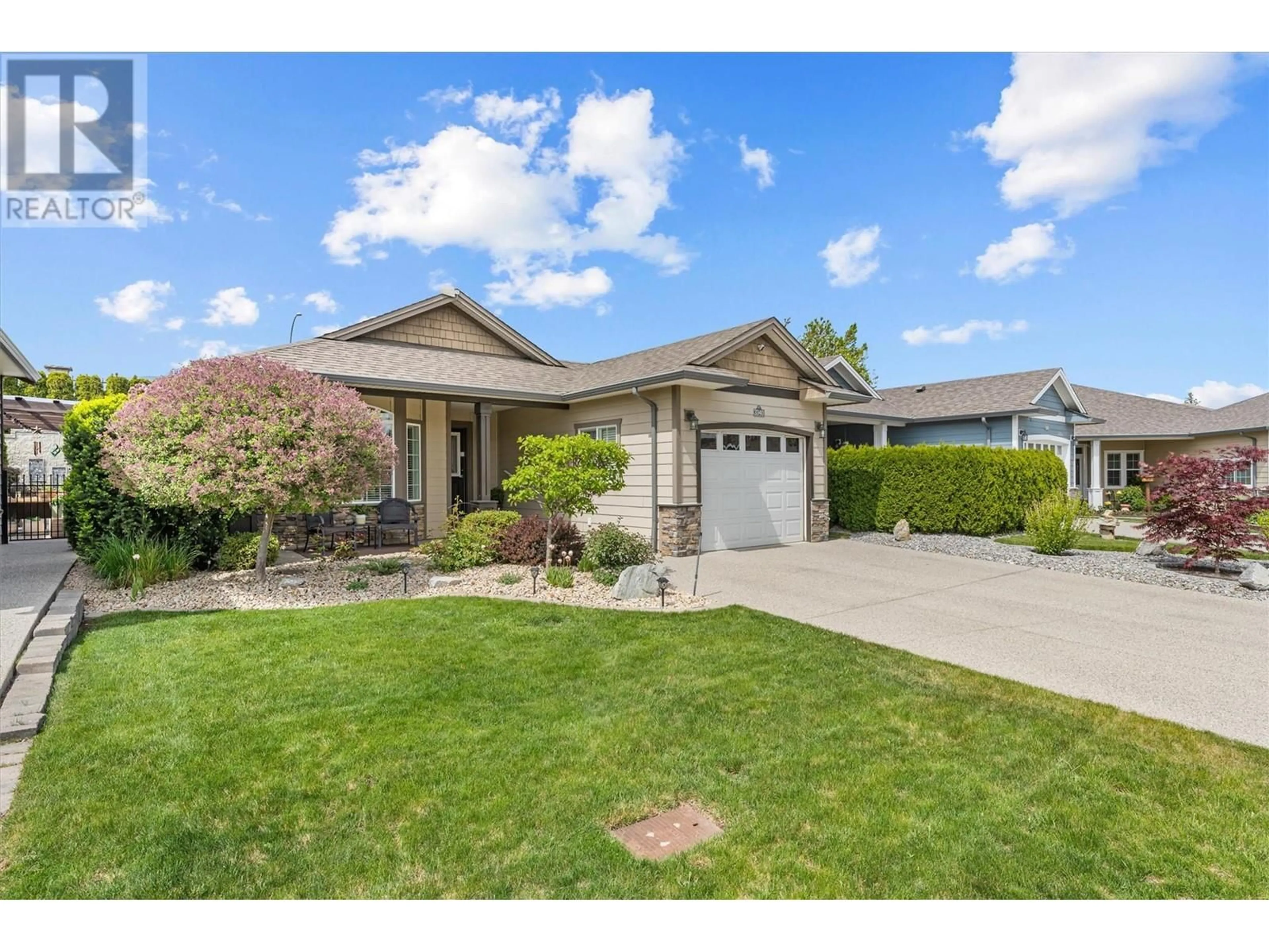 Home with vinyl exterior material, street for 3340 MIMOSA DRIVE, West Kelowna British Columbia V4T3A5