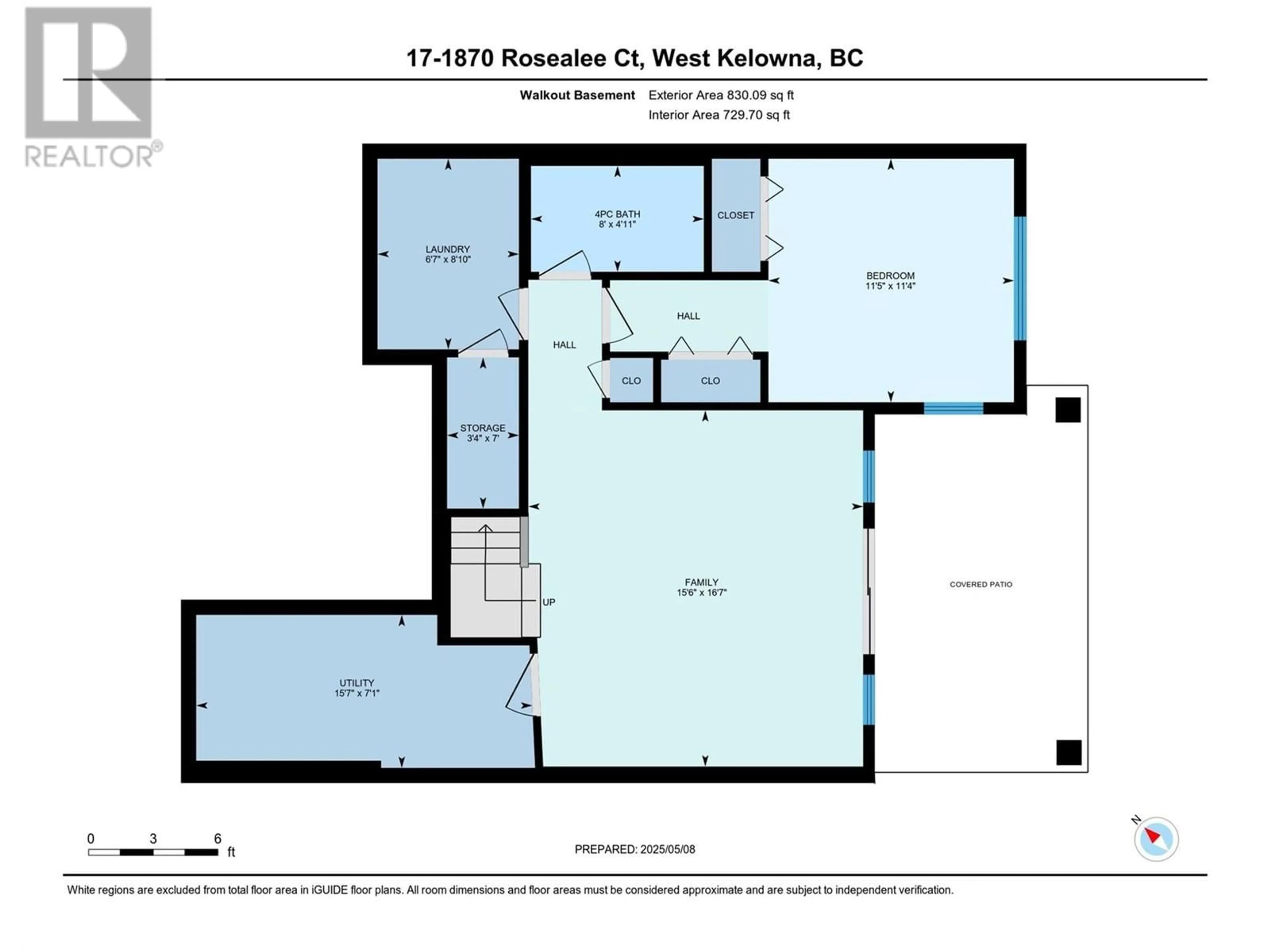 Floor plan for 17 - 1870 ROSEALEE LANE, West Kelowna British Columbia V1Z4E2