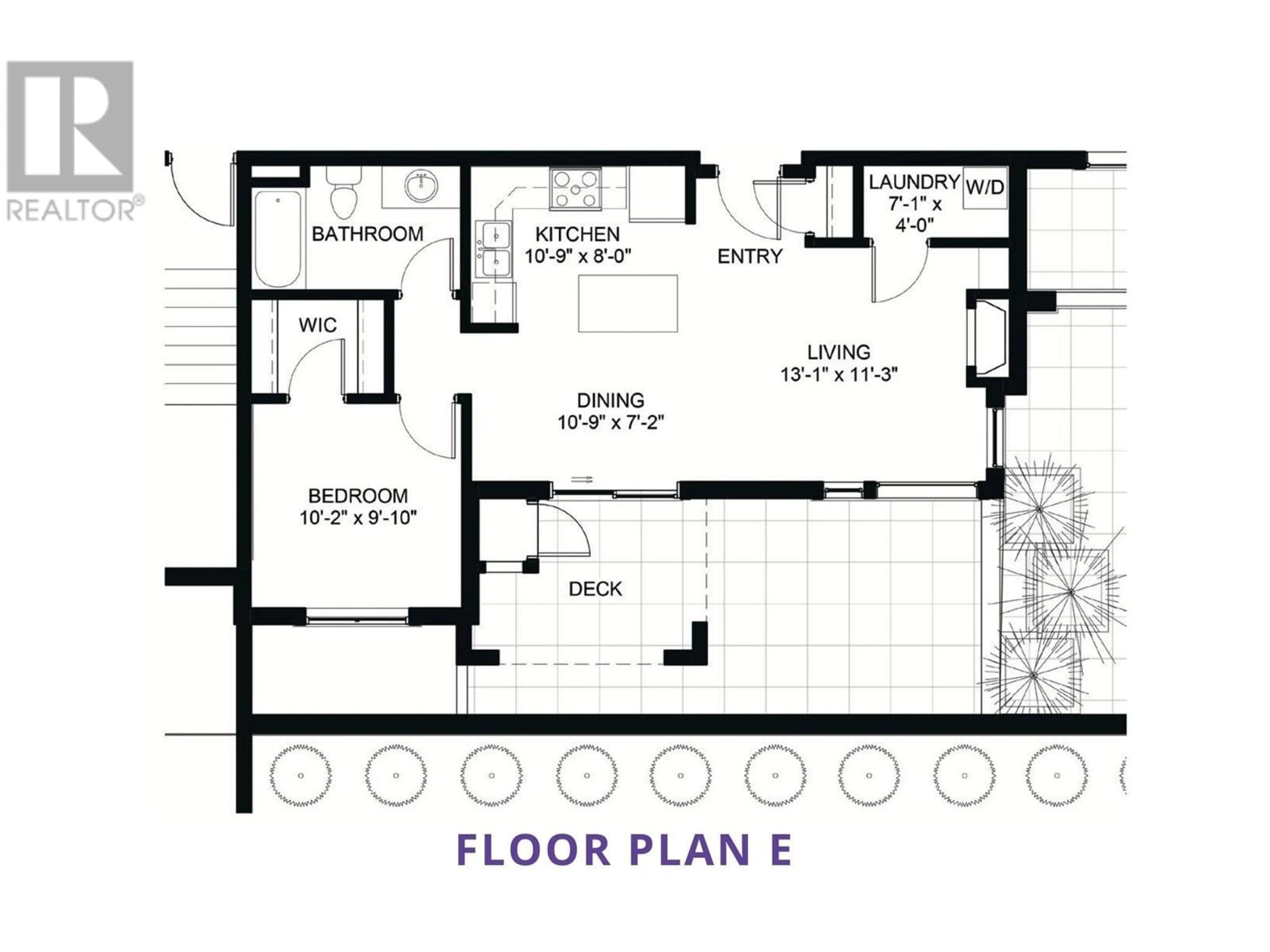 Floor plan for 105 - 2171 VAN HORNE DRIVE, Kamloops British Columbia V1S0E2