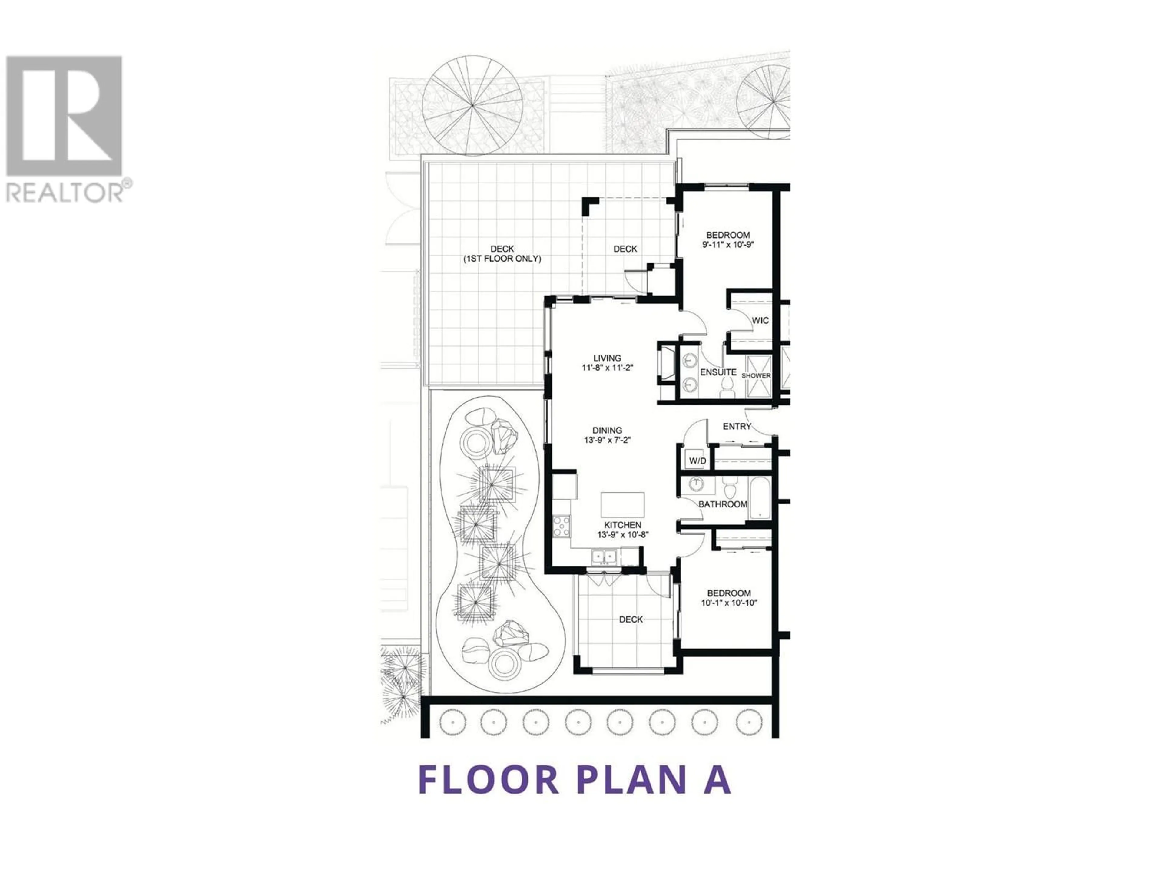 Floor plan for 106 - 2171 VAN HORNE DRIVE, Kamloops British Columbia V1S0E2