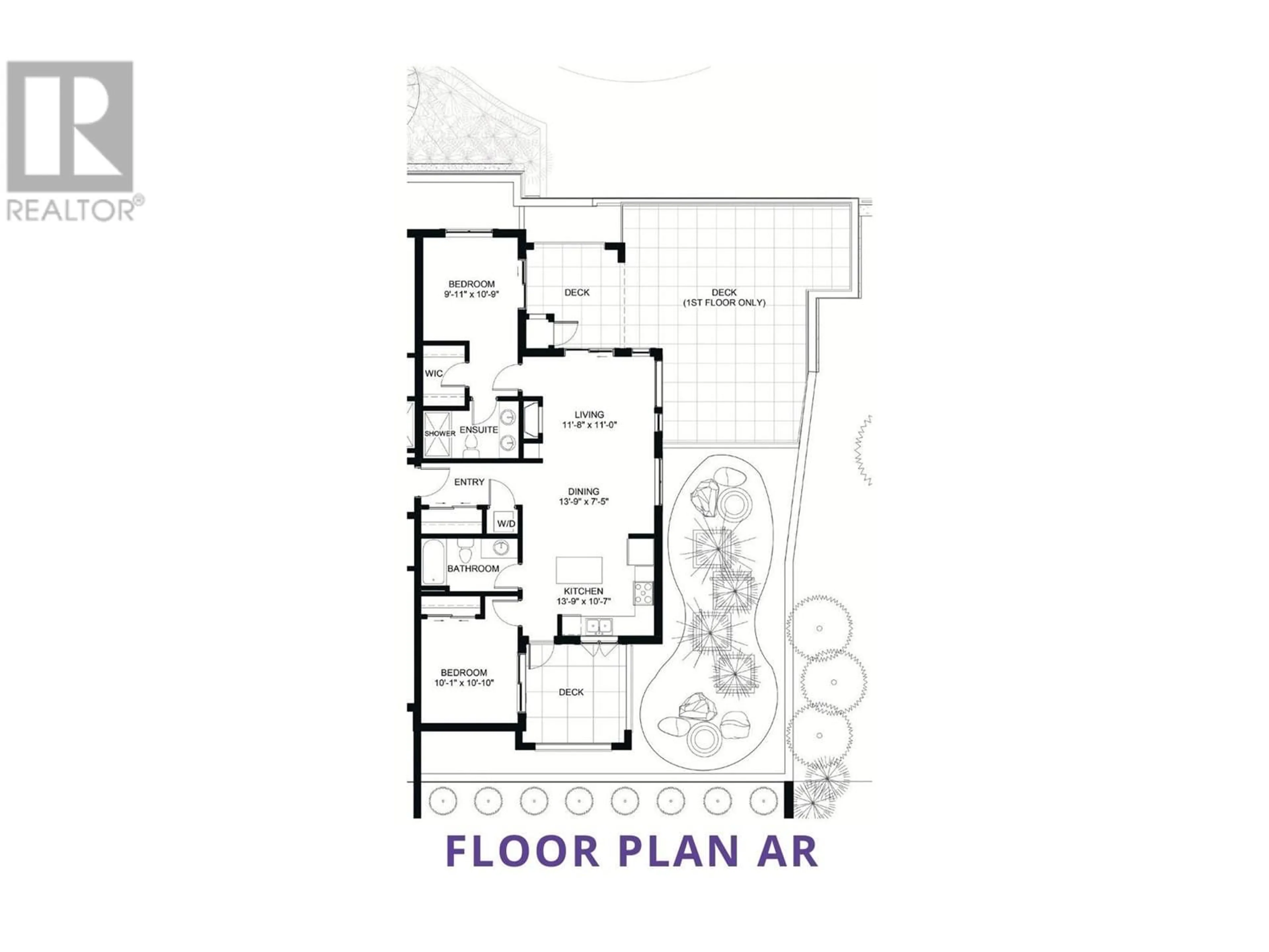 Floor plan for 103 - 2171 VAN HORNE DRIVE, Kamloops British Columbia V1S0E2