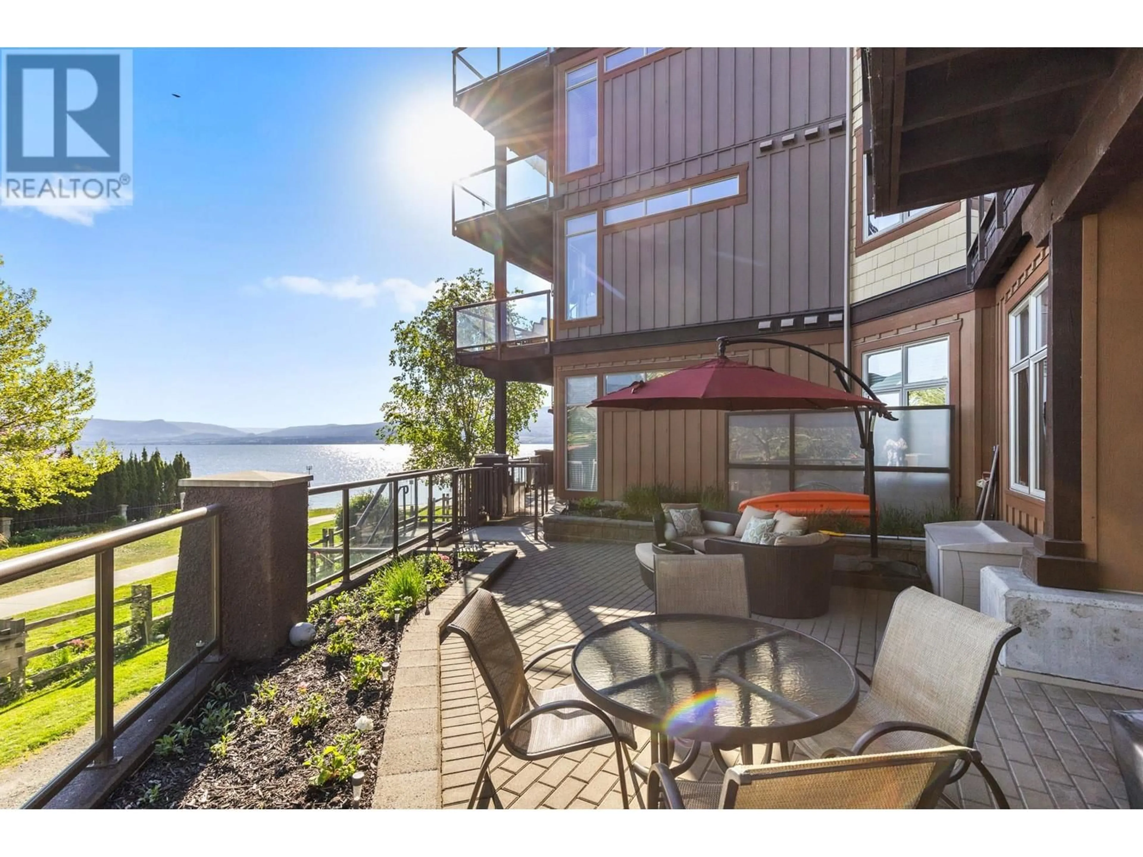 Patio, water/lake/river/ocean view for 107 - 4205 GELLATLY ROAD, West Kelowna British Columbia V4T2K2