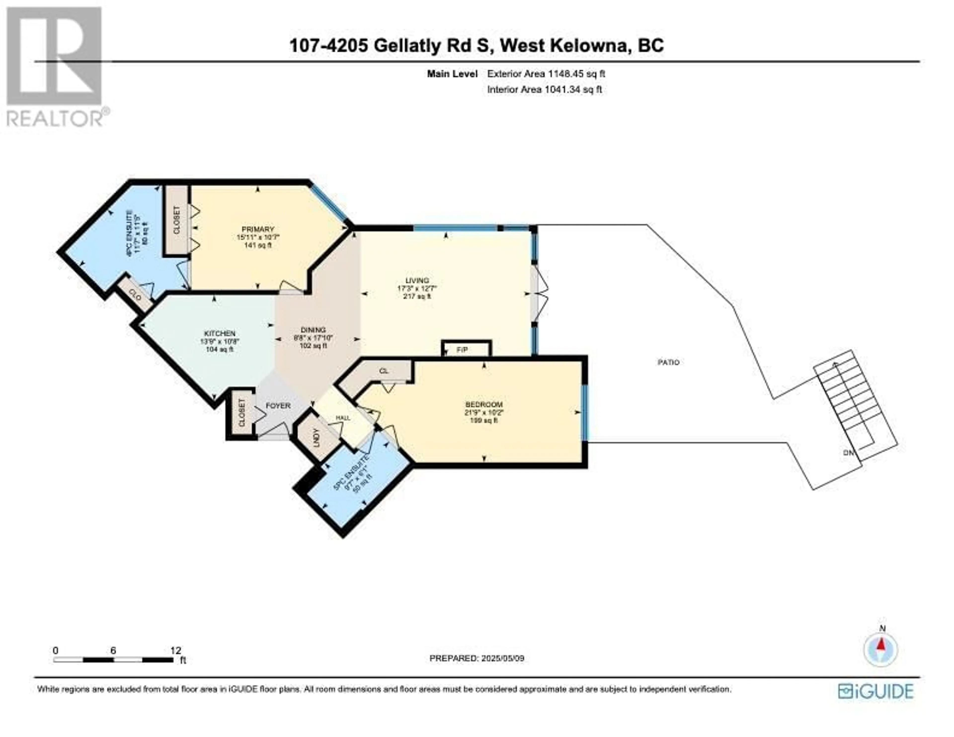 Floor plan for 107 - 4205 GELLATLY ROAD, West Kelowna British Columbia V4T2K2