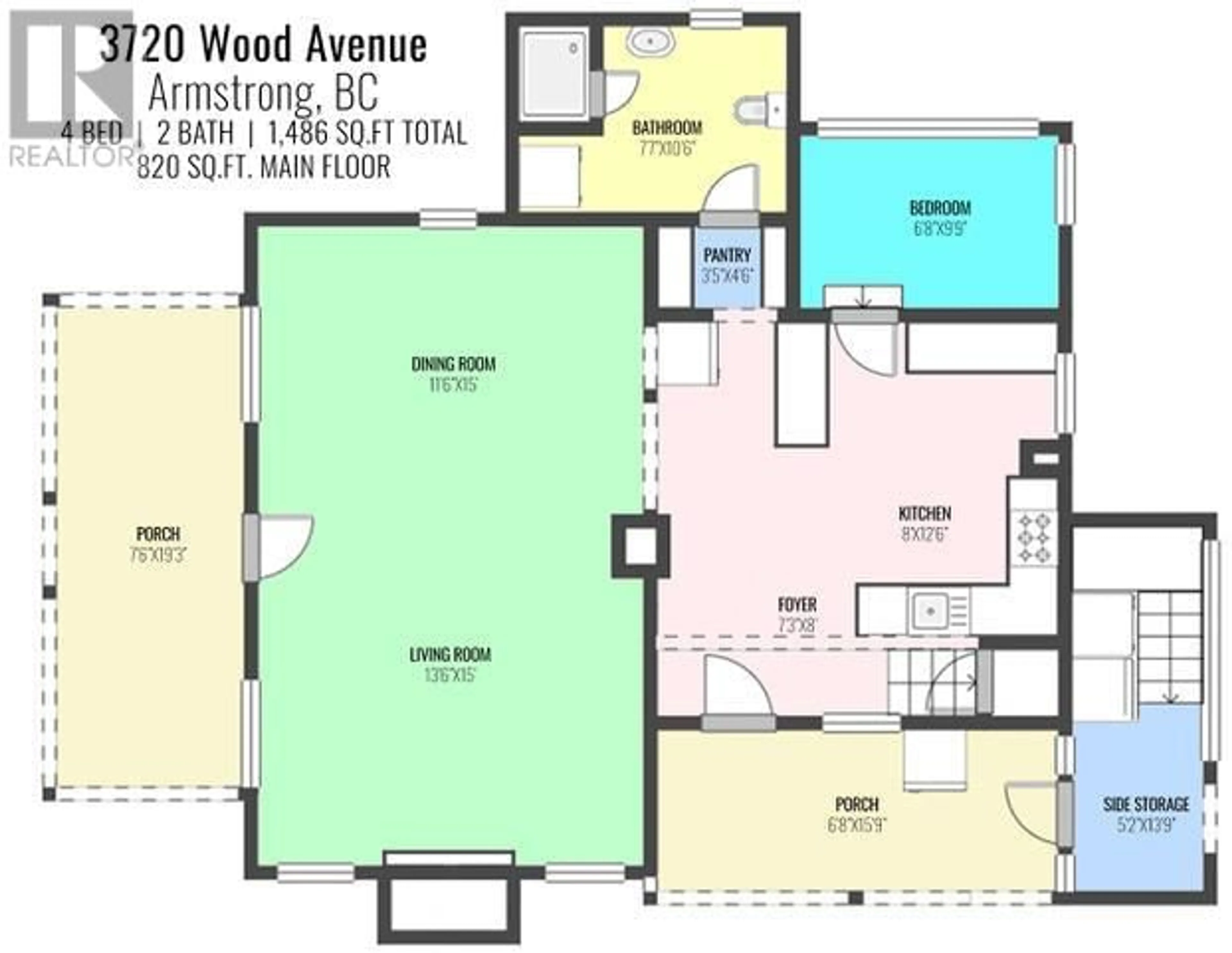 Floor plan for 3720 WOOD AVENUE, Armstrong British Columbia V0E1B4
