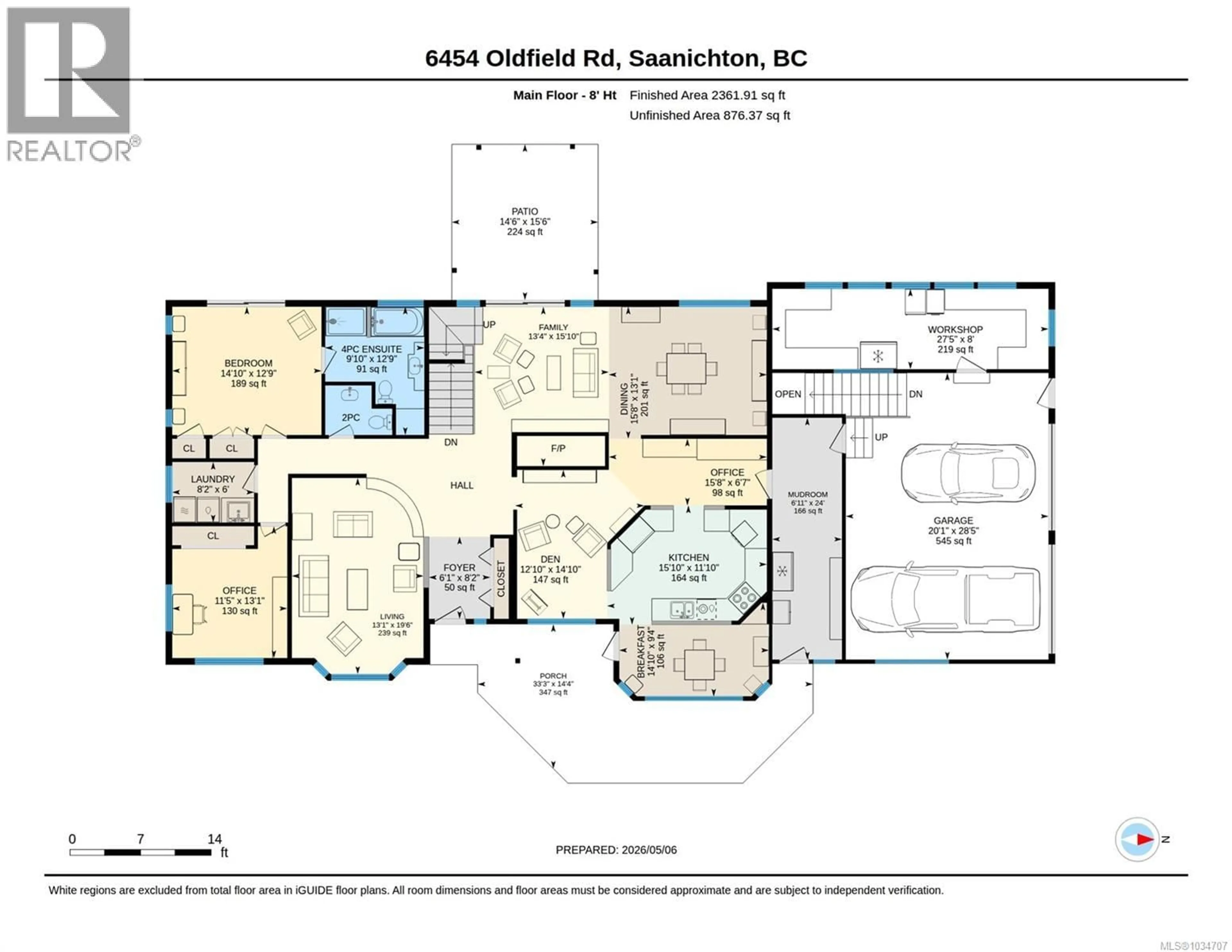 Floor plan for 6454 OLDFIELD ROAD, Central Saanich British Columbia V8M1X8