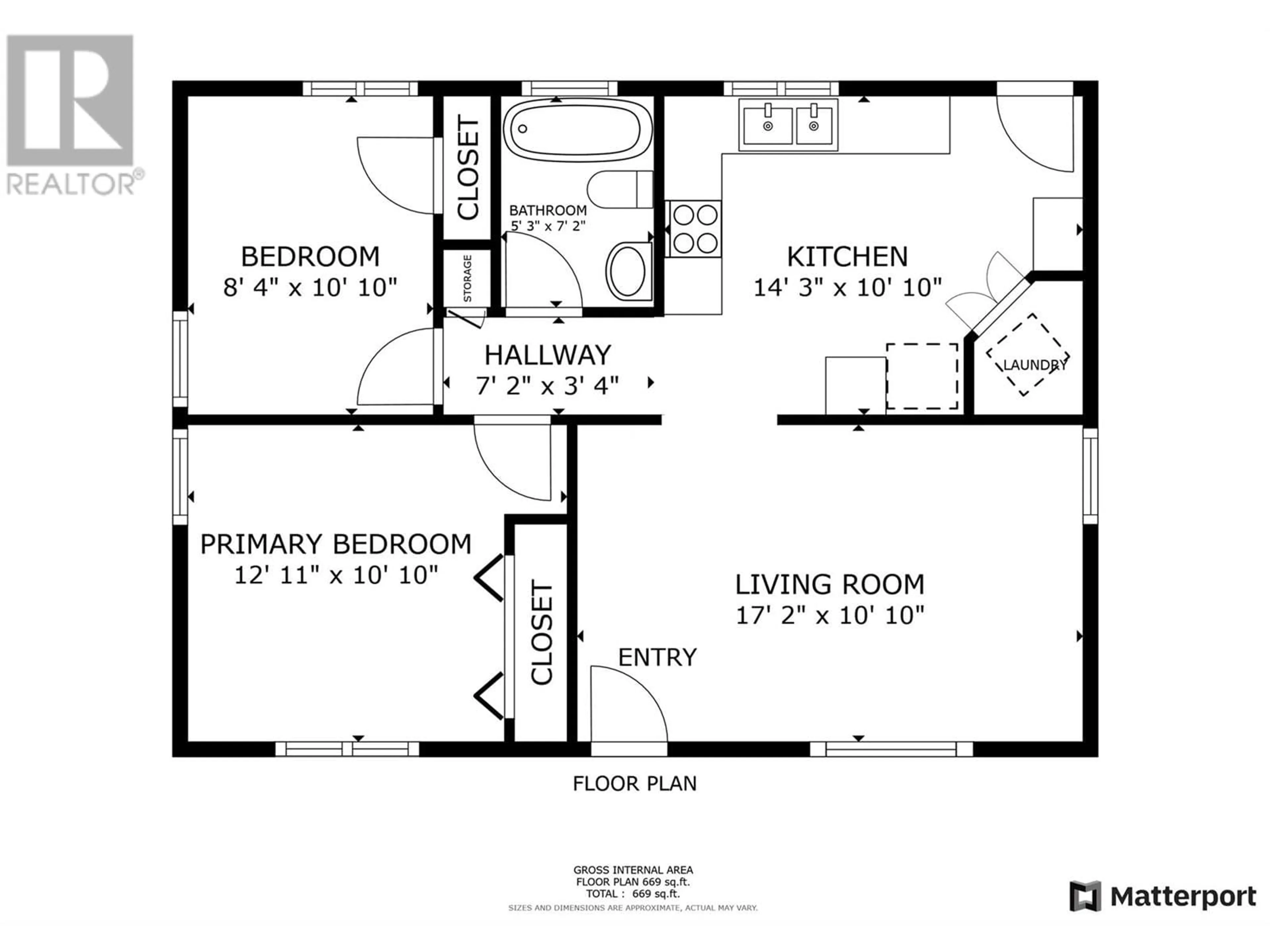 Floor plan for 3211 16TH STREET, Vernon British Columbia V1T3X5