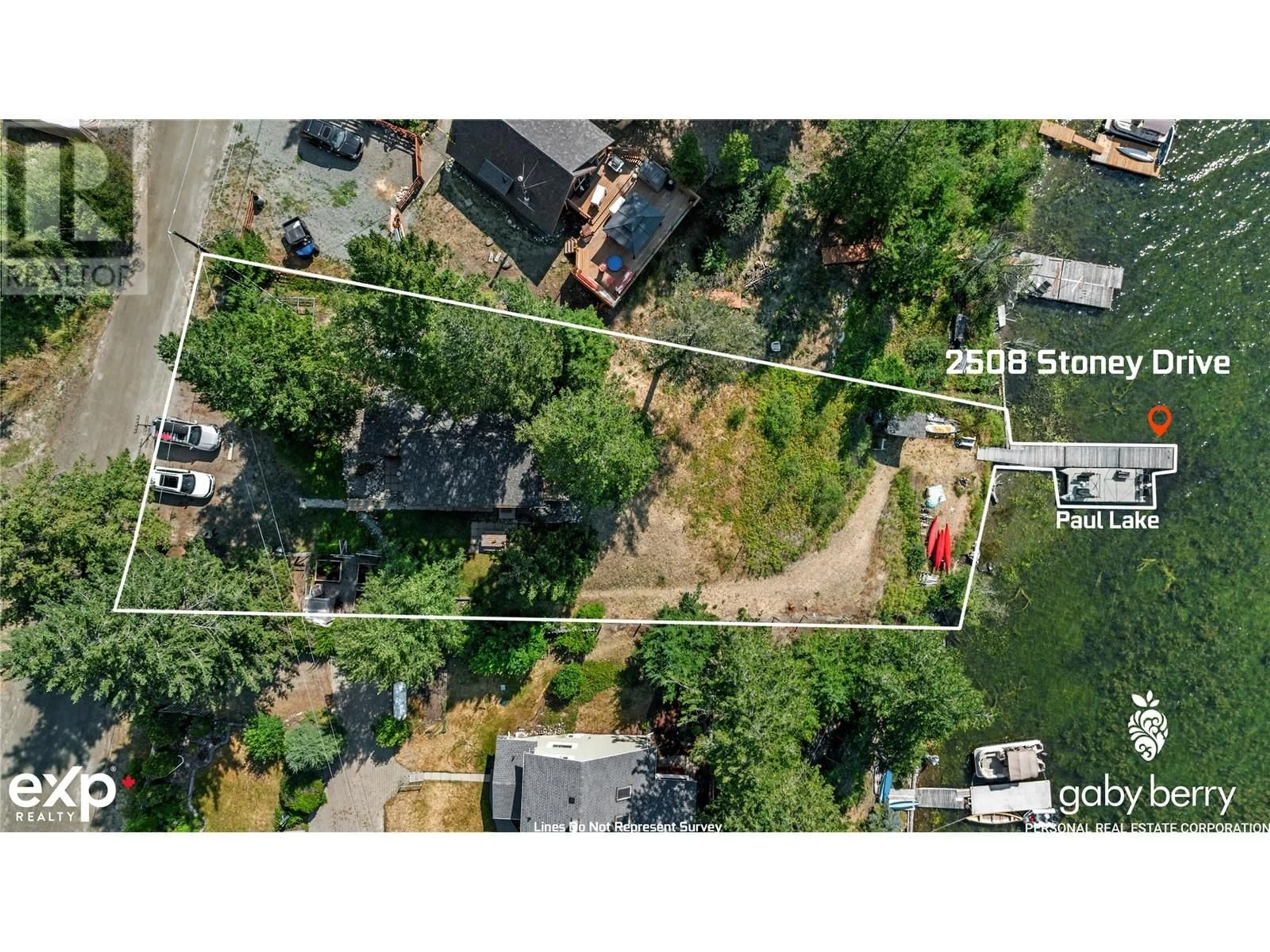 A pic from outside/outdoor area/front of a property/back of a property/a pic from drone, street for 2508 STONEY DRIVE, Kamloops British Columbia V2H1P3